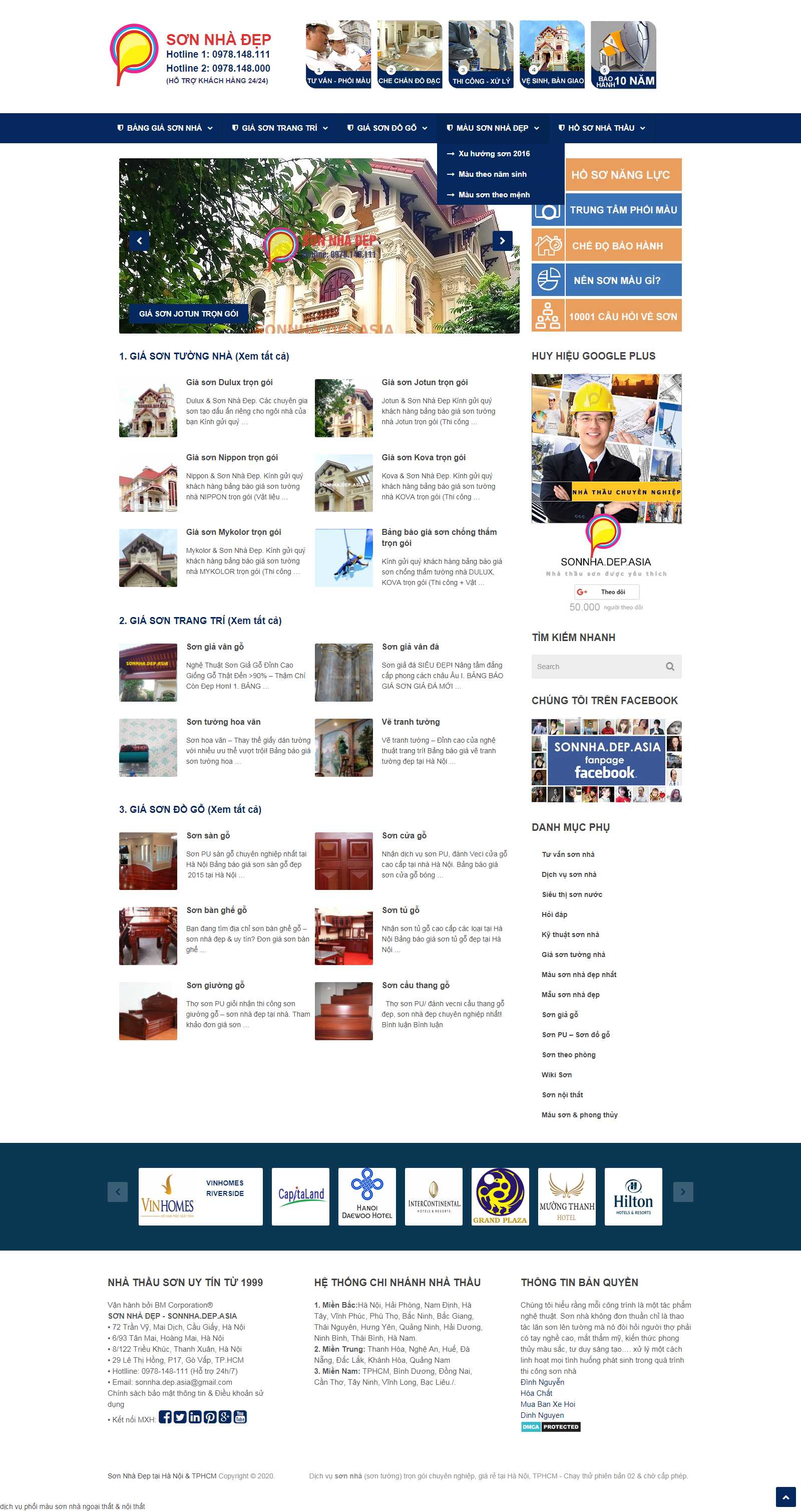 Thiết kế Web quận hai bà trưng sonnha.dep.asia