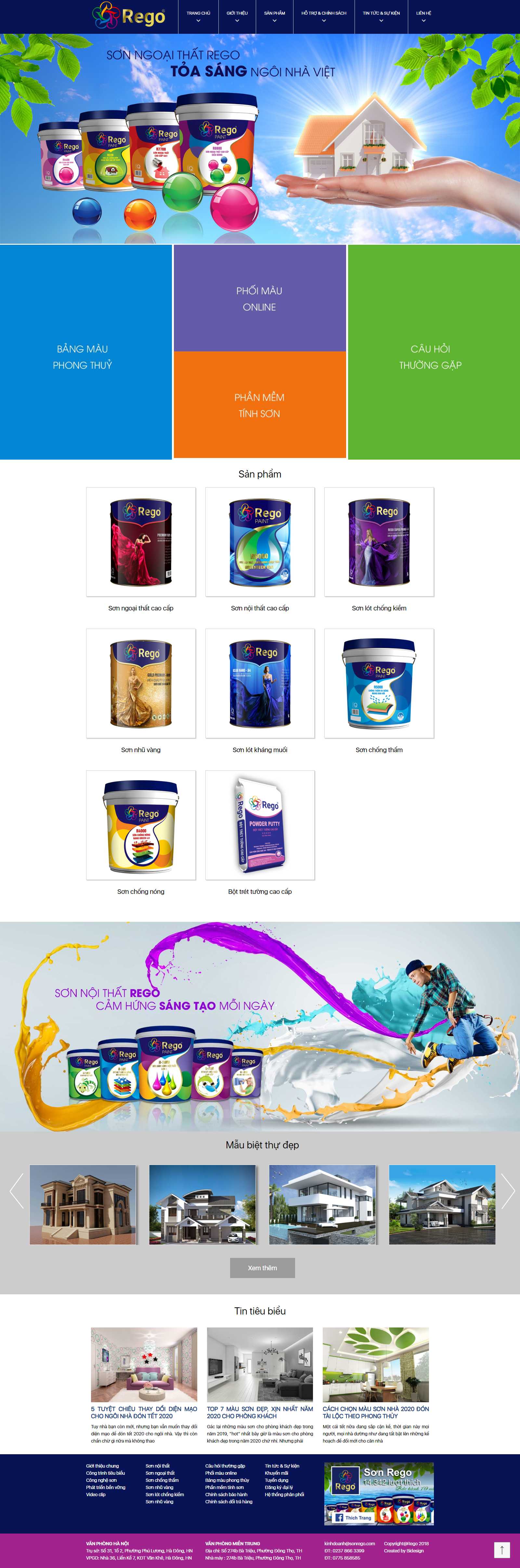 Thiết kế Web quận hai bà trưng sonrego.com