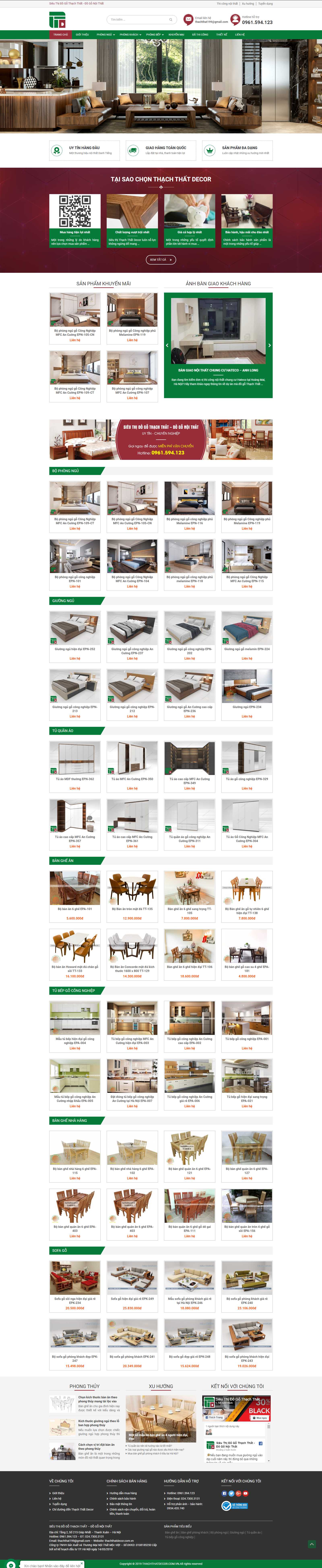 Thiết kế Web huyện gia lâm thachthatdecor.com.vn