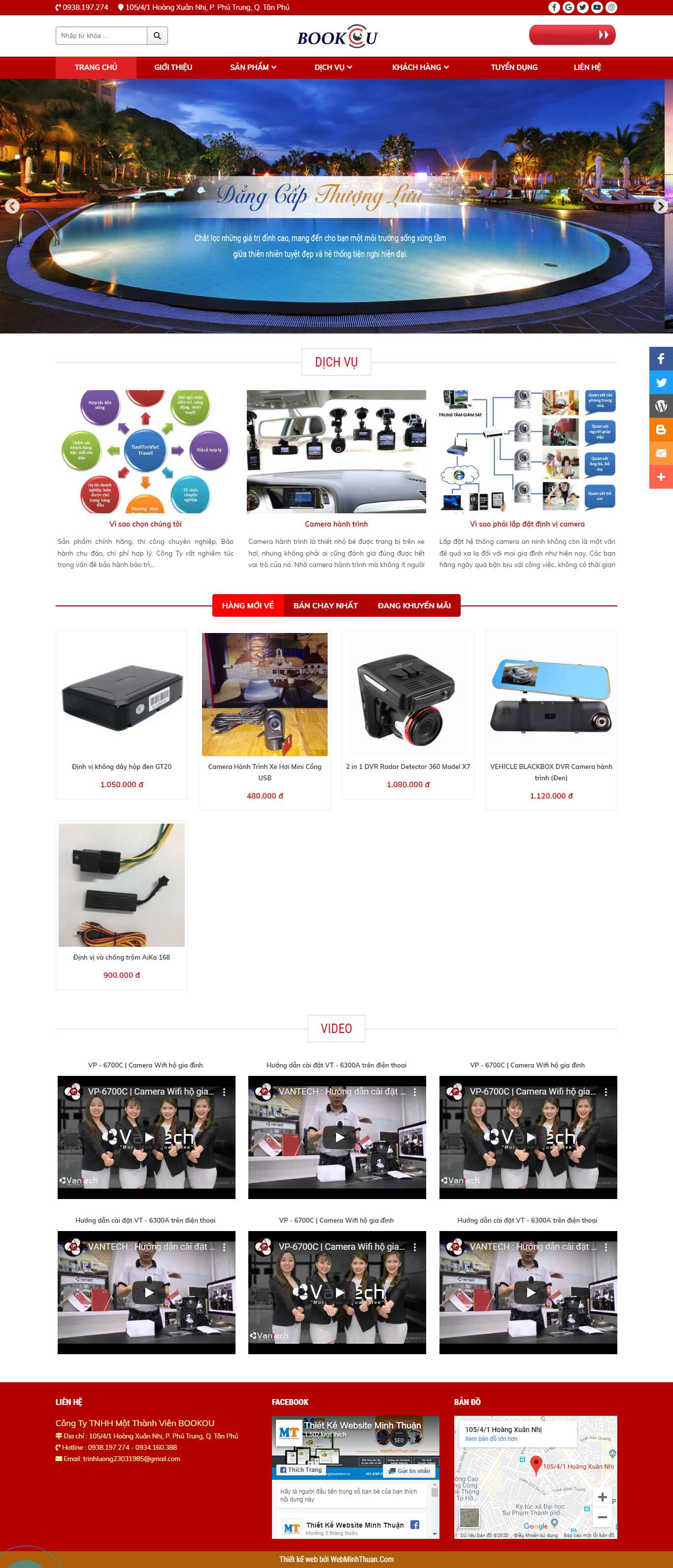 Thiết kế Web máy tính kỹ thuật số dinhvibookou.com