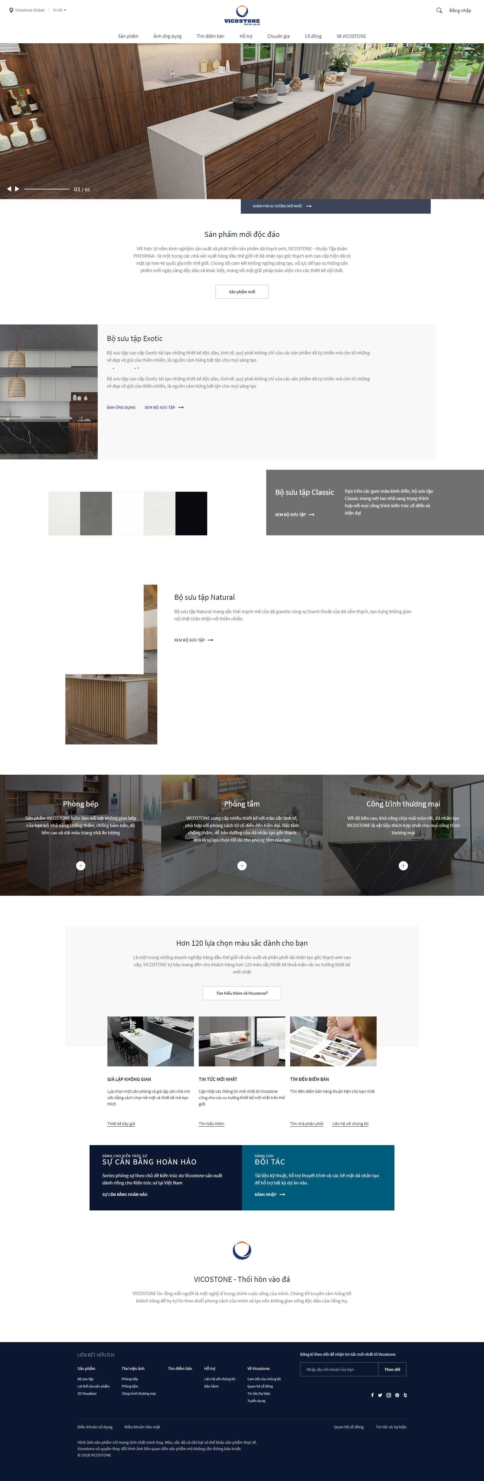 Thiết kế Web quận hà Đông vicostone.com