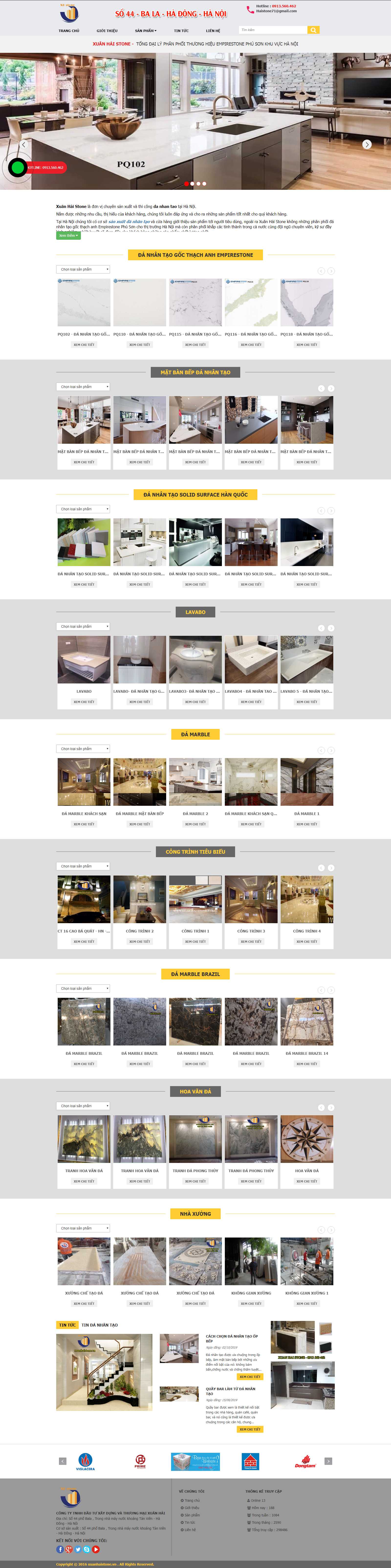 Thiết kế Web quận hà Đông xuanhaistone.vn