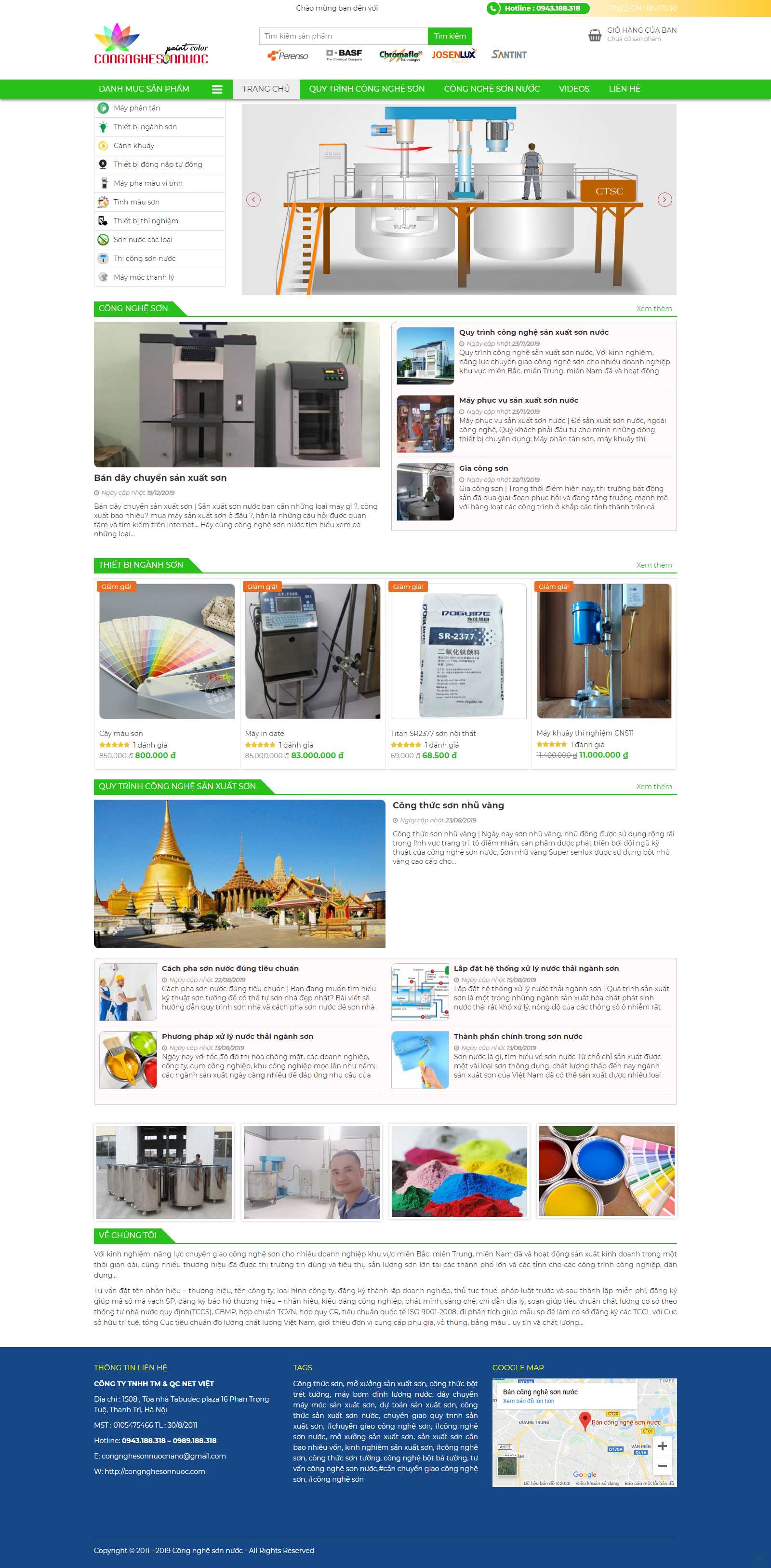 Thiết kế Web huyện Đan phượng congthucson.com