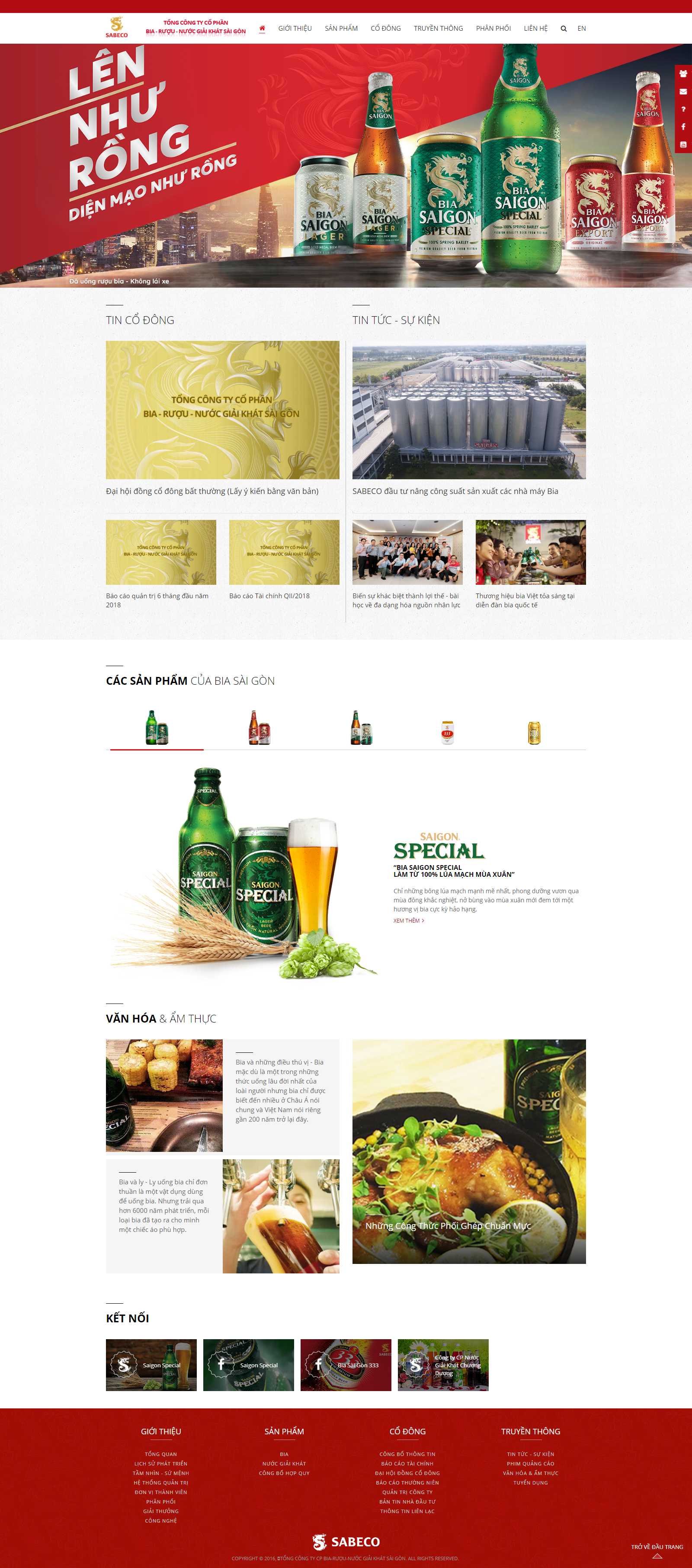 Thiết kế Web huyện chương mỹ sabeco.com.vn