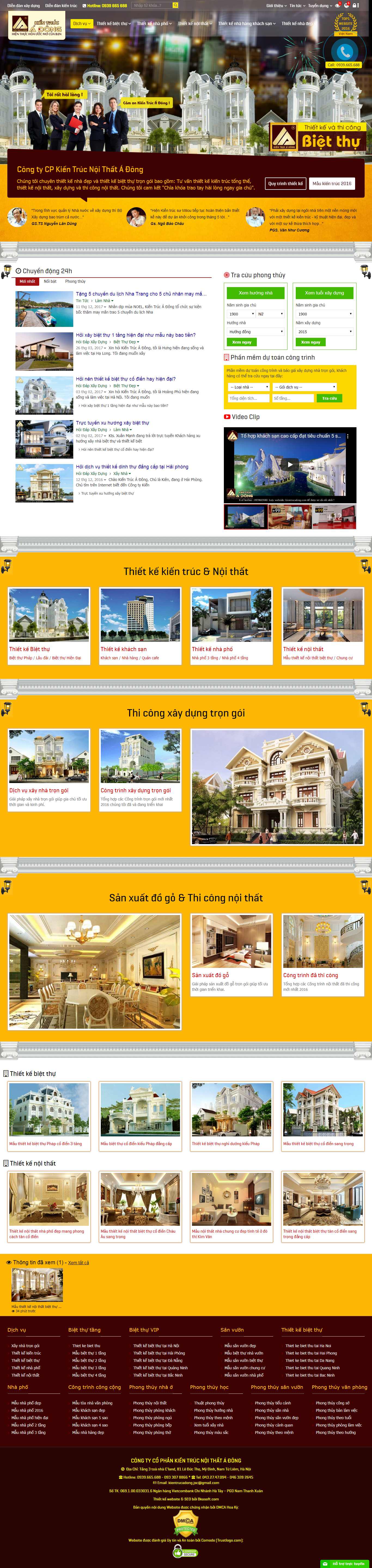 Thiết kế Web chuyên nghiệp giá rẻ kientrucadong.com