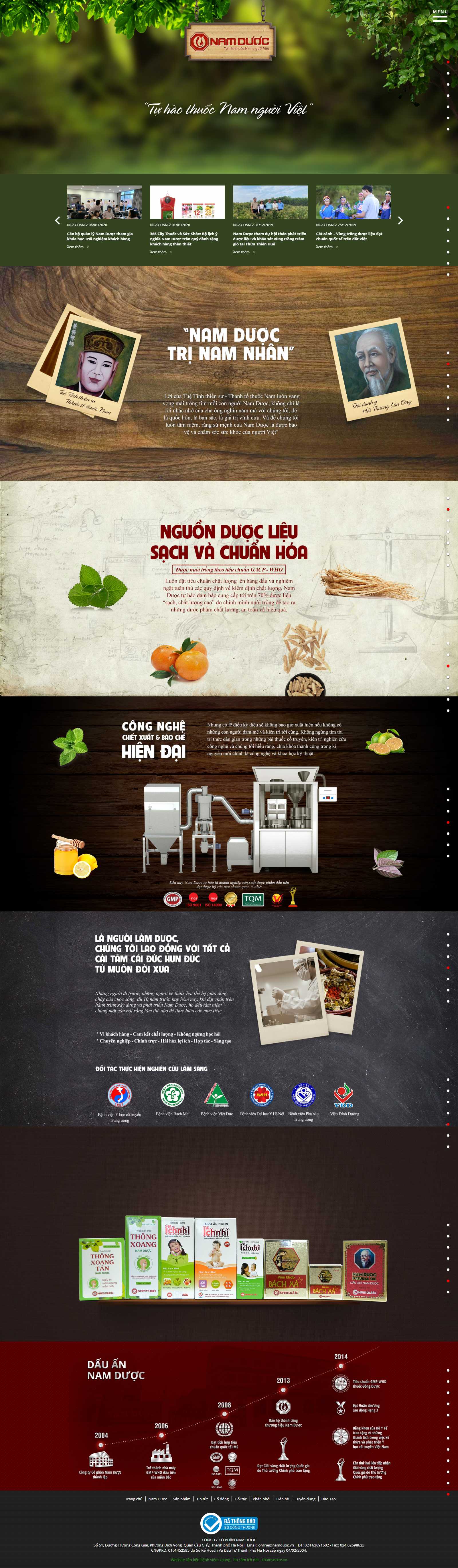 Thiết kế Web huyện phú xuyên namduoc.vn