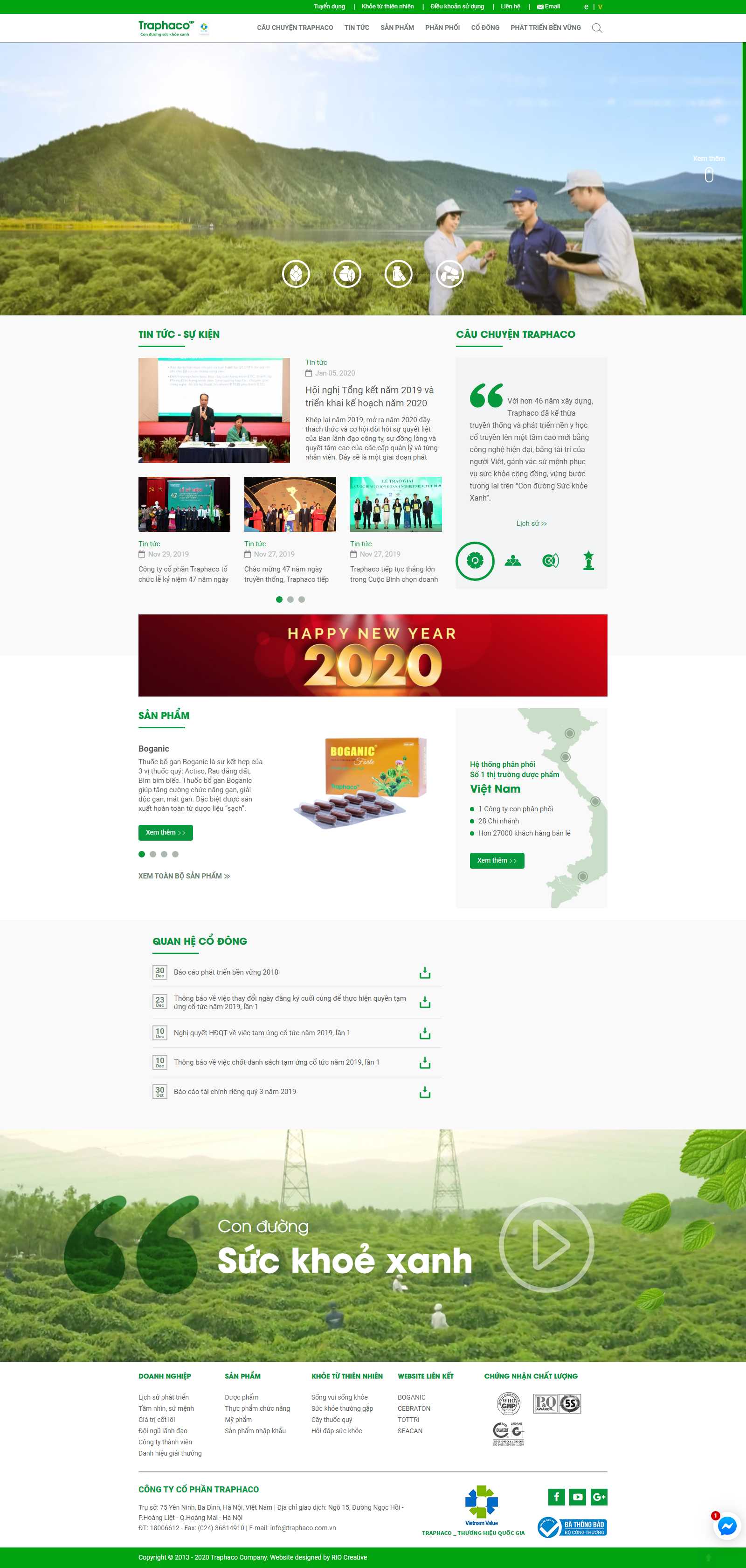 Thiết kế Web huyện Ứng hòa traphaco.com.vn