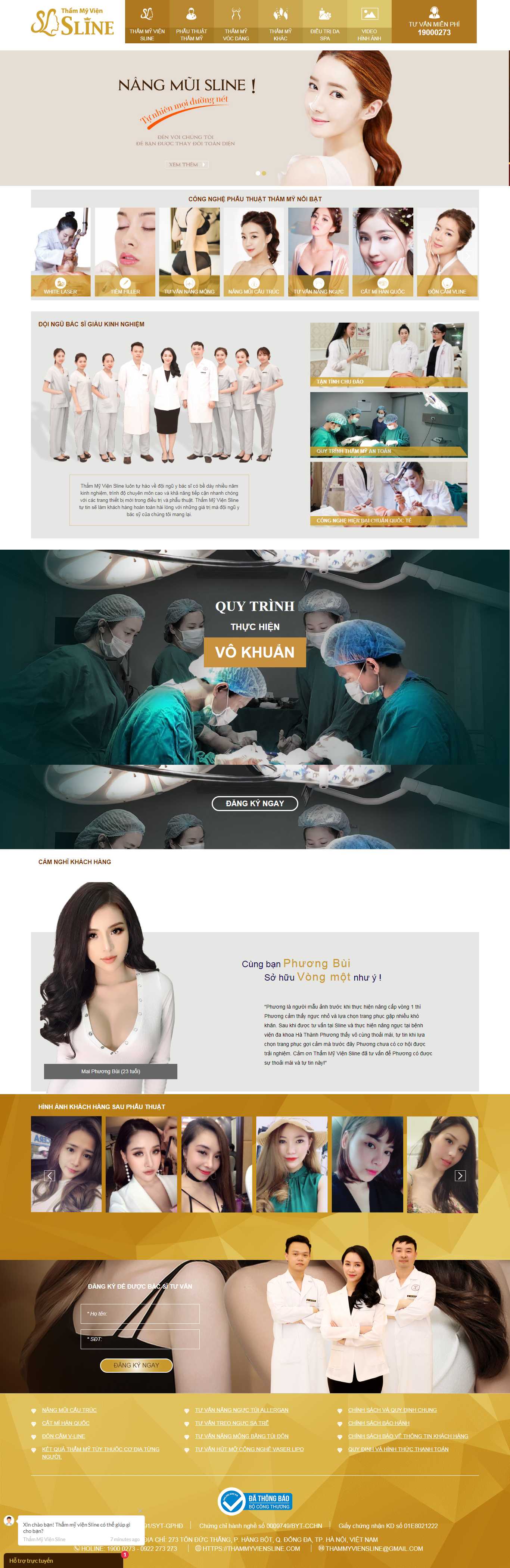 Thiết kế Web wordpress giá rẻ thammyviensline.com