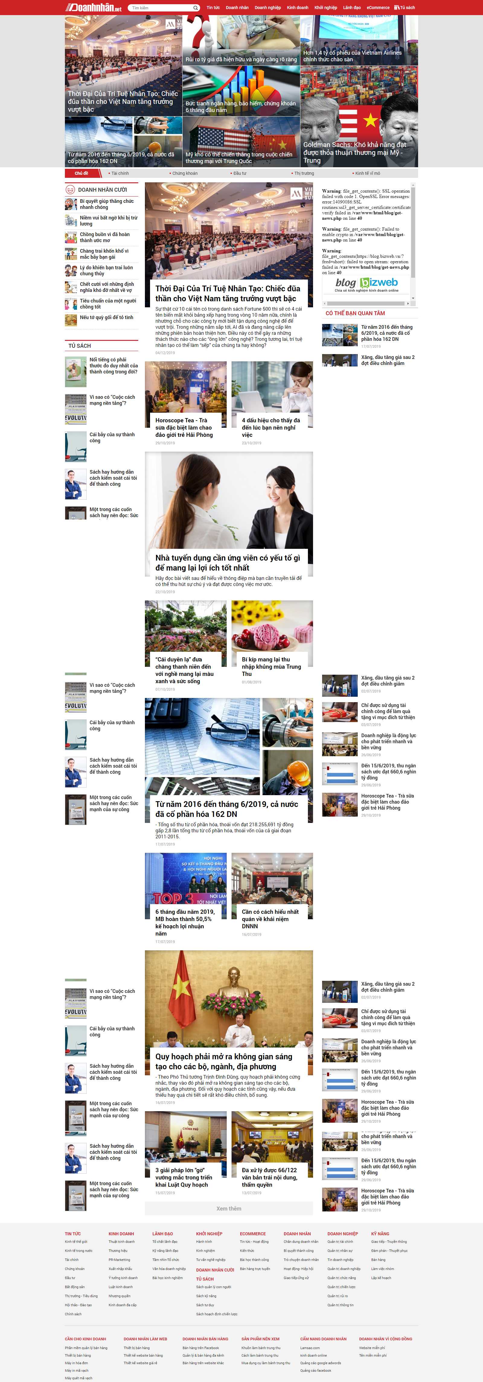 Thiết kế Web bến tre doanhnhan.net