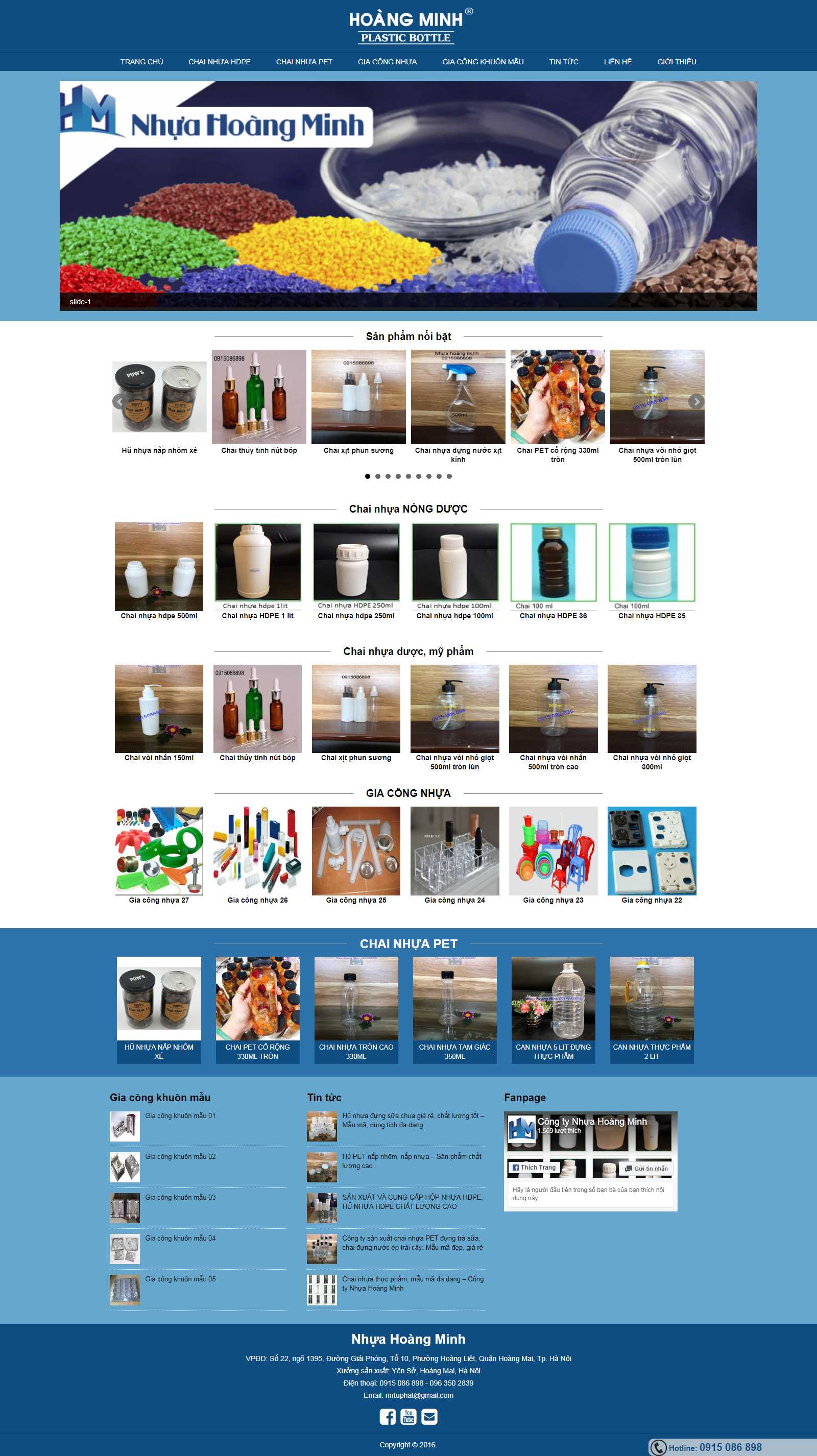 Thiết kế Web bình dương nhuahoangminh.vn