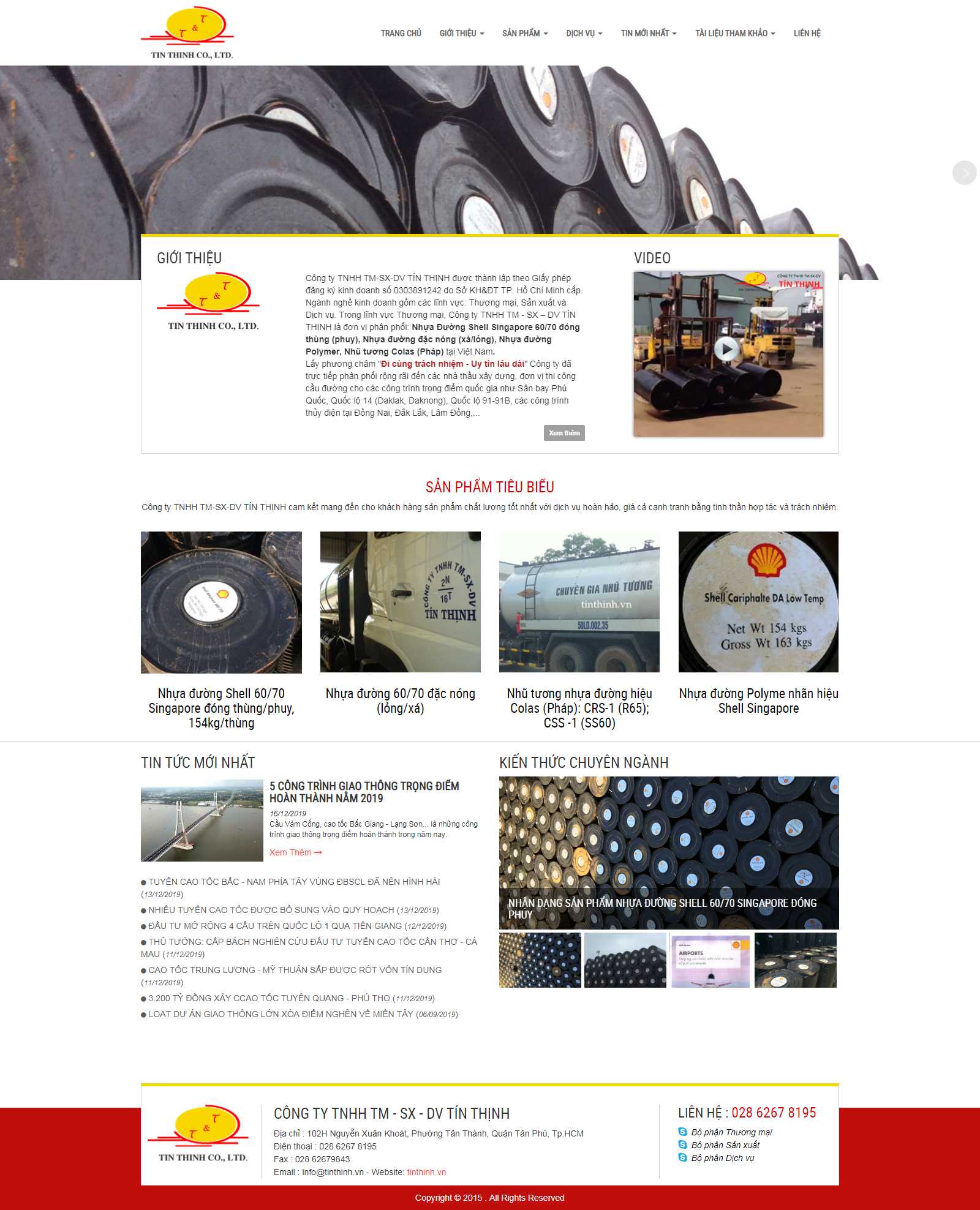 Thiết kế Web bình dương tinthinh.vn