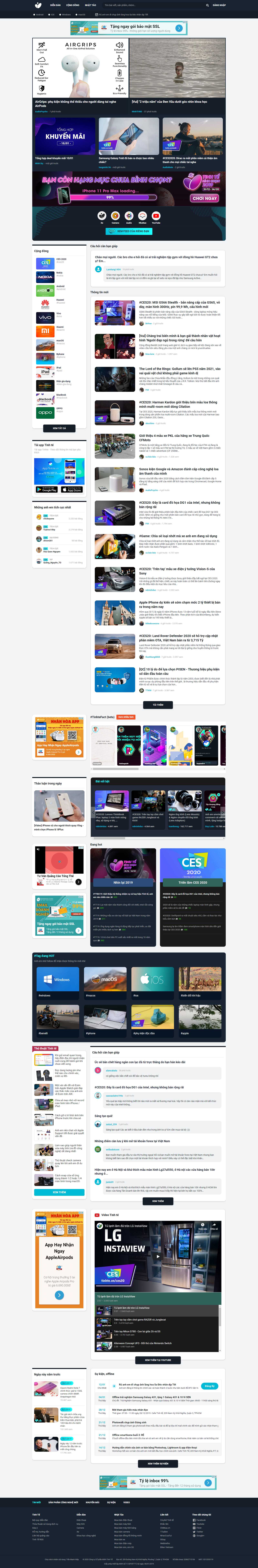 Thiết kế Web Đồng nai tinhte.vn