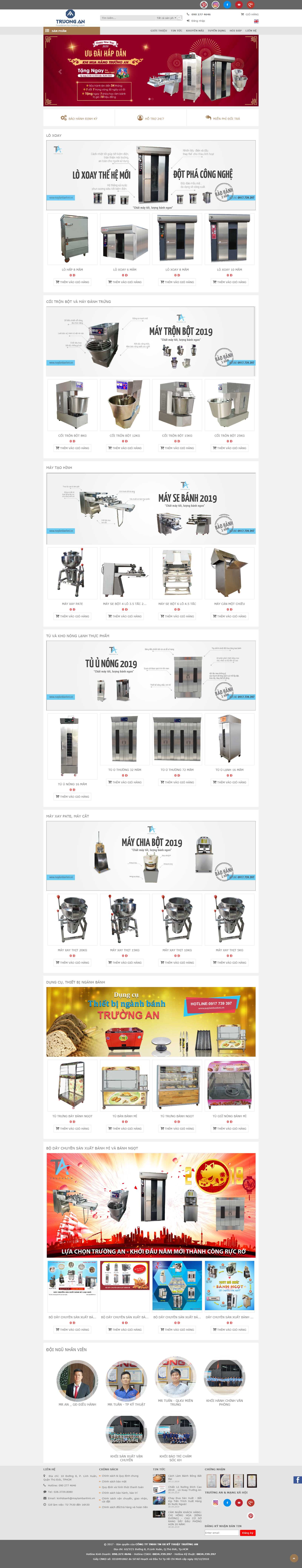 Thiết kế Web Đồng tháp maylambanhmi.vn