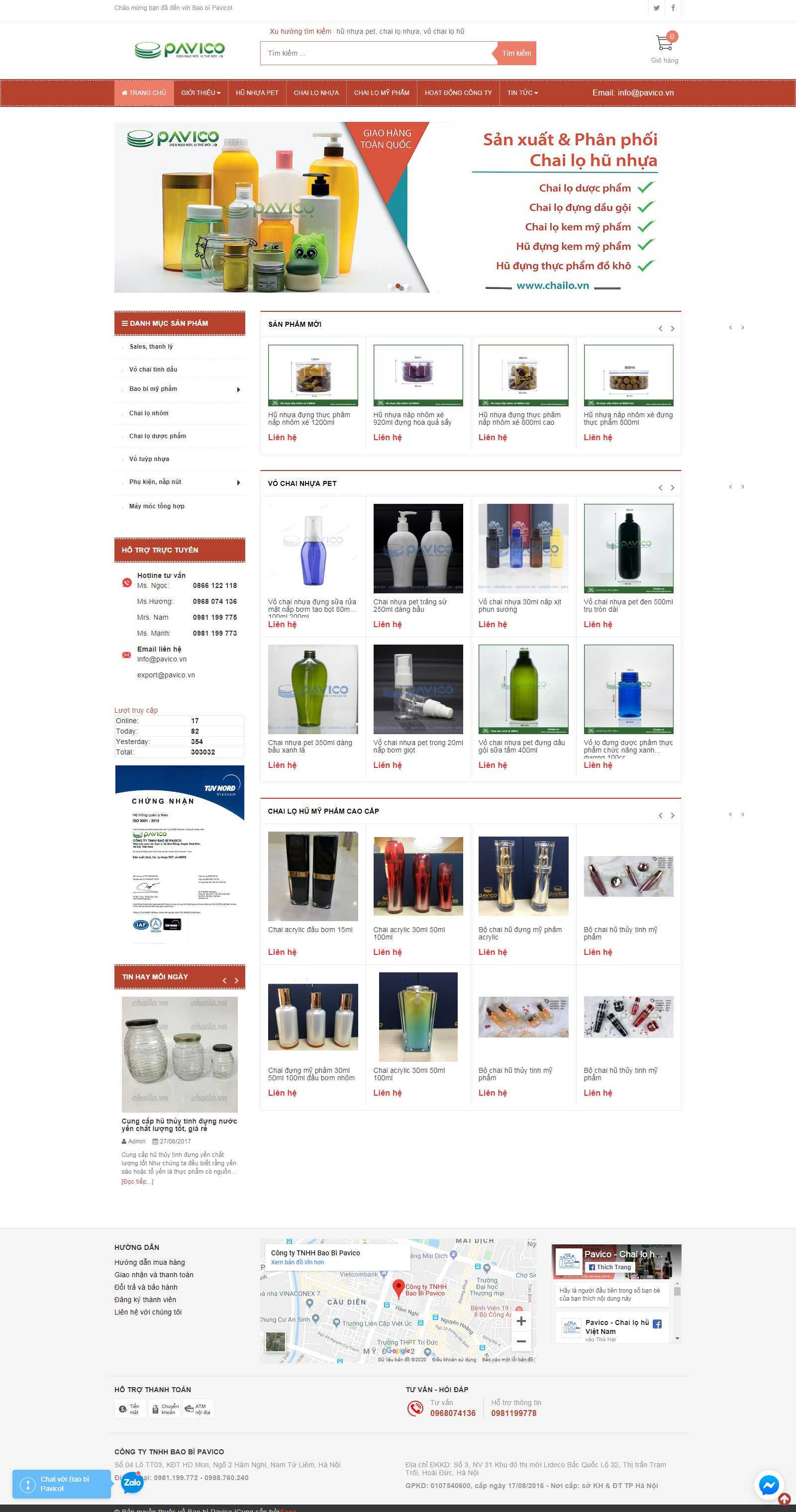 Thiết kế Web hà tĩnh chailo.vn