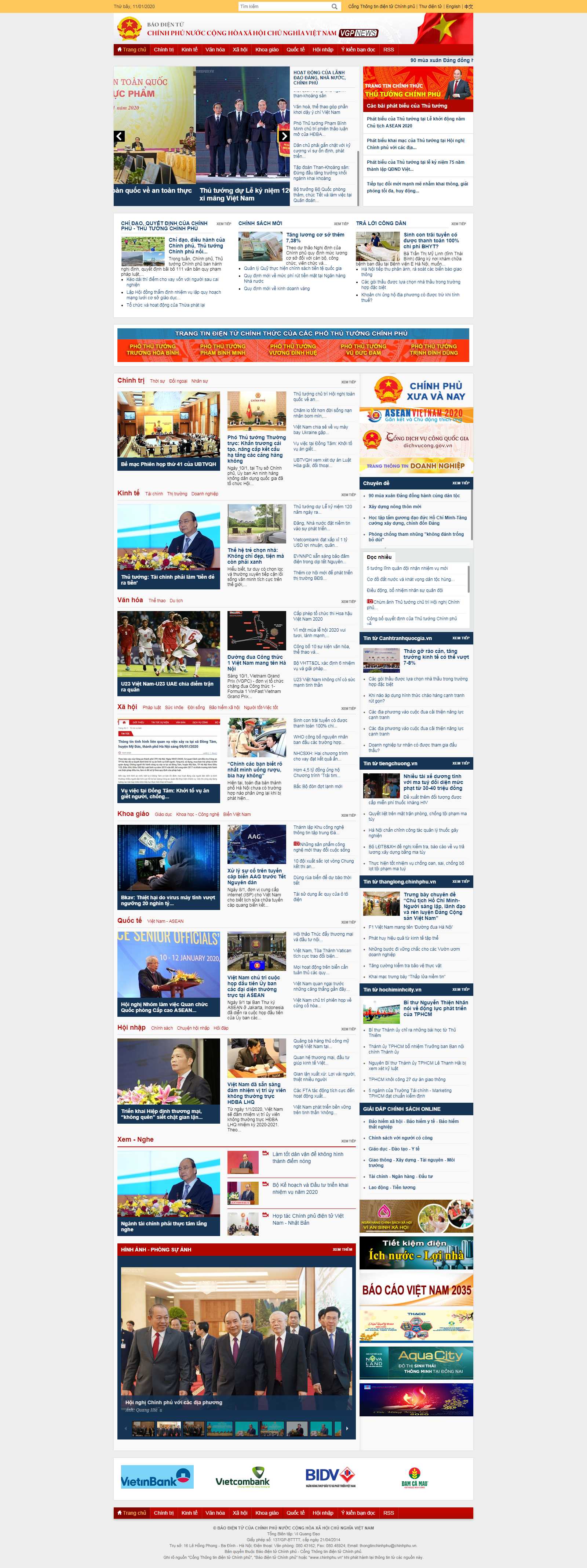 Thiết kế Web hải phòng baochinhphu.vn