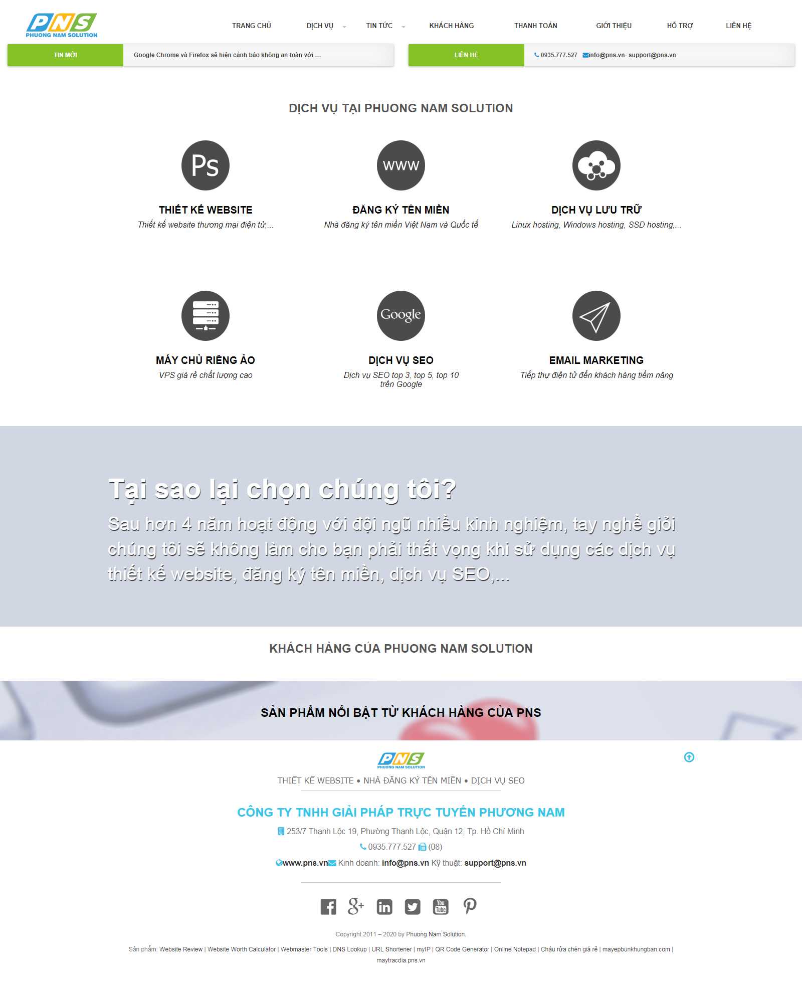 Thiết kế Web hưng yên pns.vn