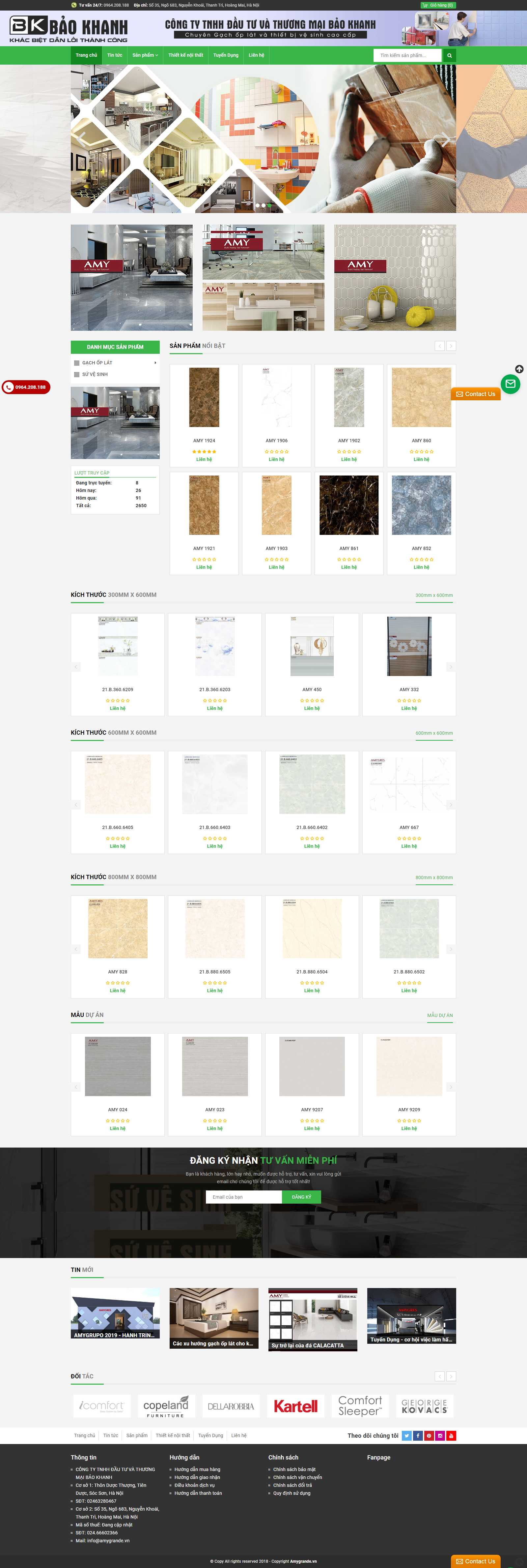 Thiết kế Web thành phố hồ chí minh amygrande.vn