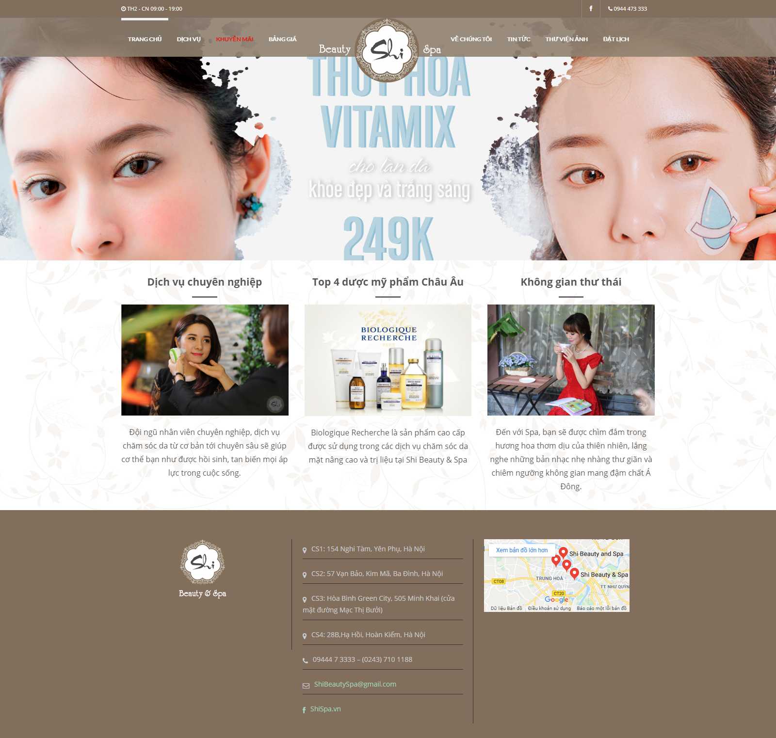 Thiết kế Web khánh hòa shispa.vn