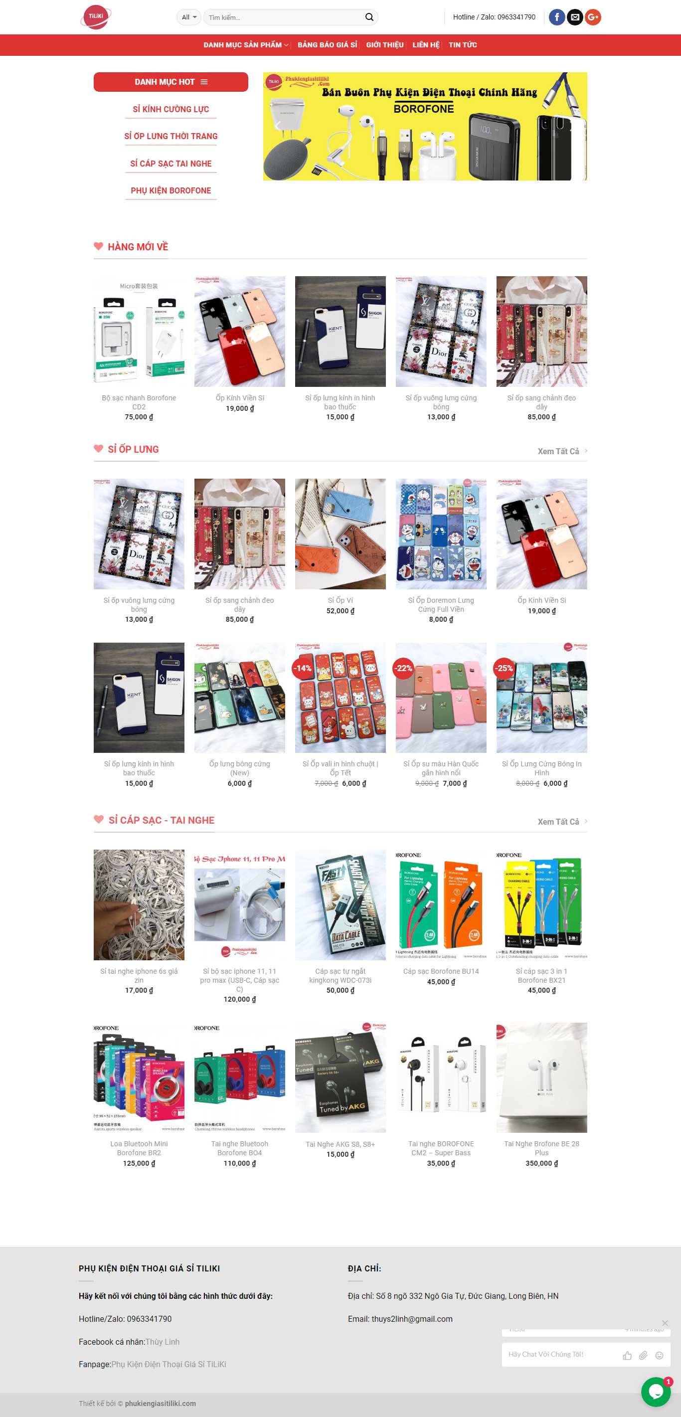 Thiết kế Web bán ốp điện thoại phukiengiasitiliki.com