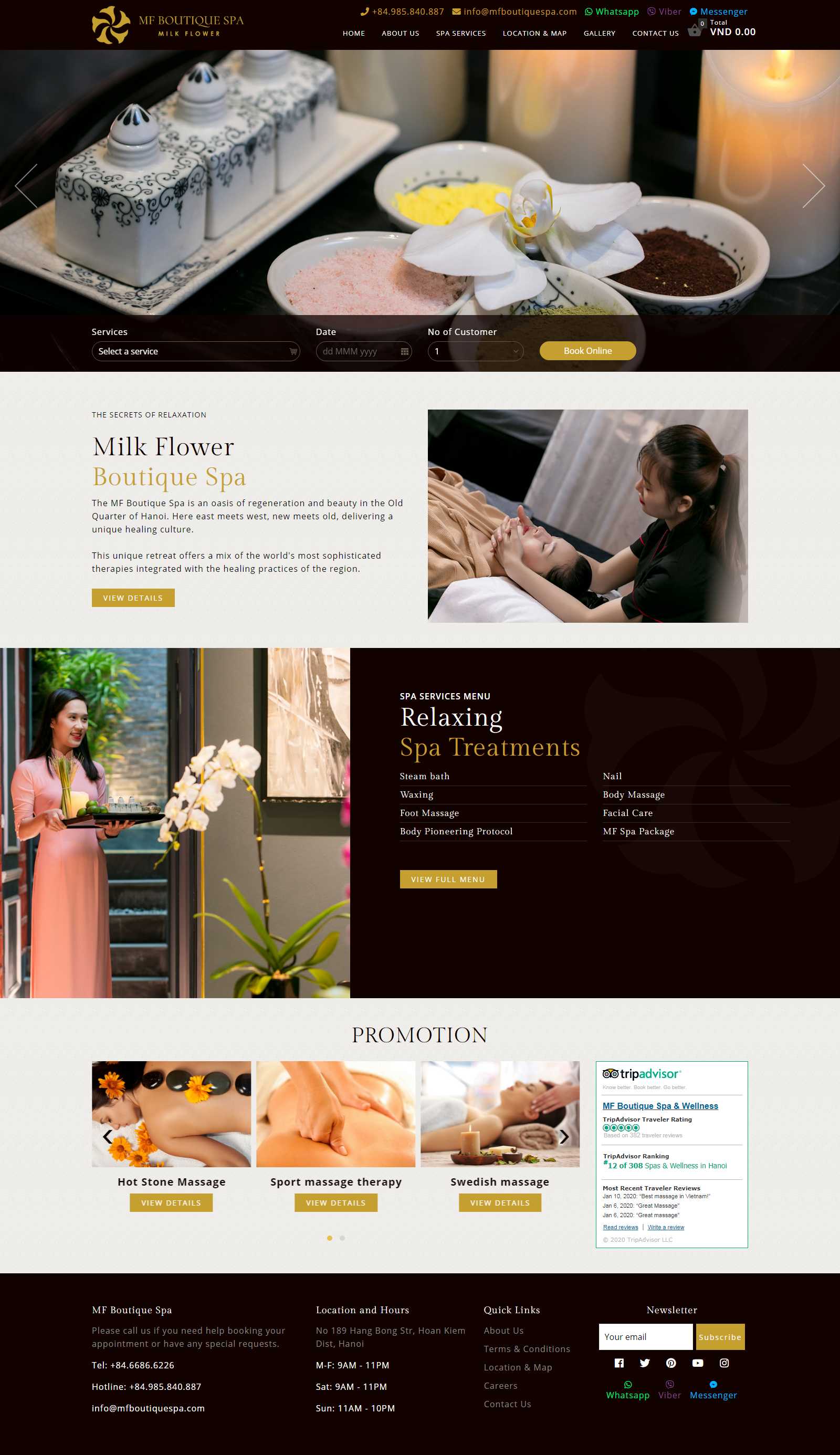 Thiết kế Web lai châu mfboutiquespa.com