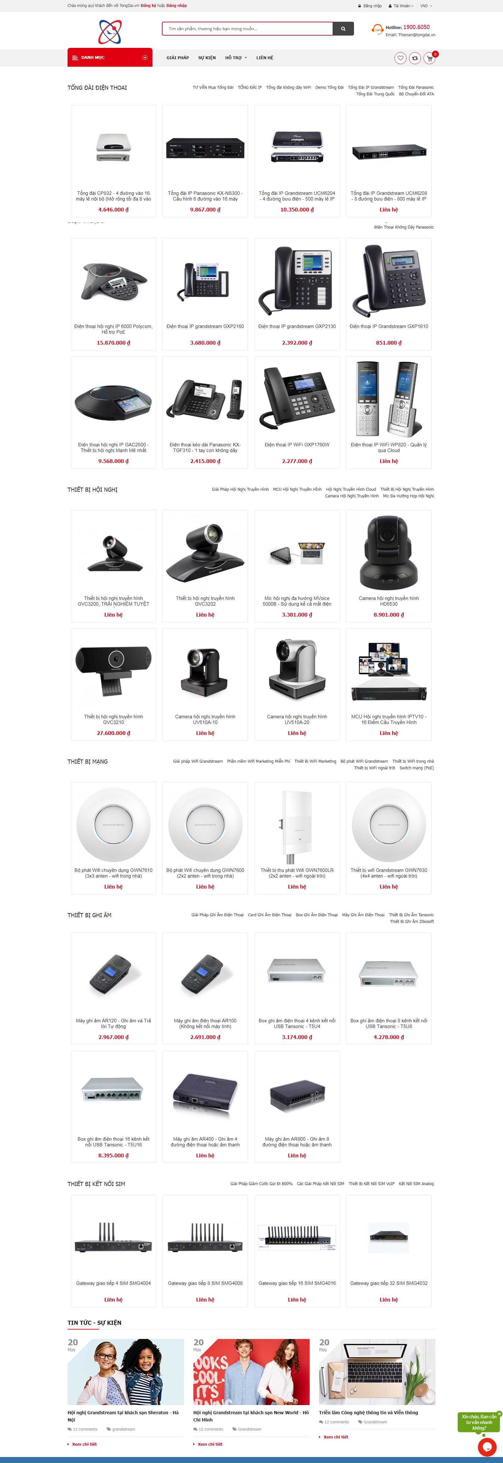 Thiết kế Web nam Định tongdai.com.vn