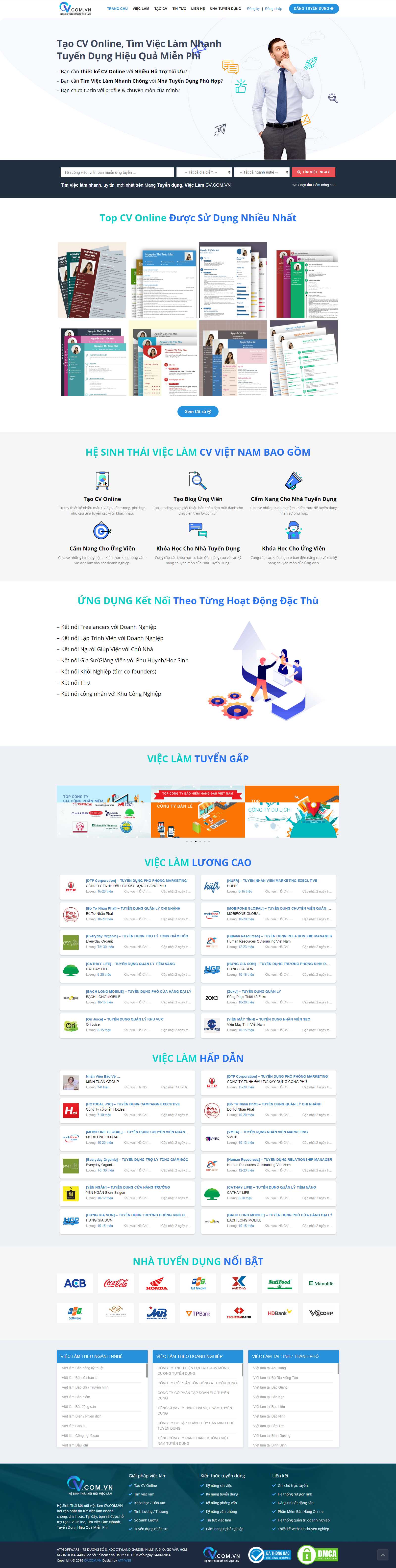Thiết kế Web quảng ngãi cv.com.vn
