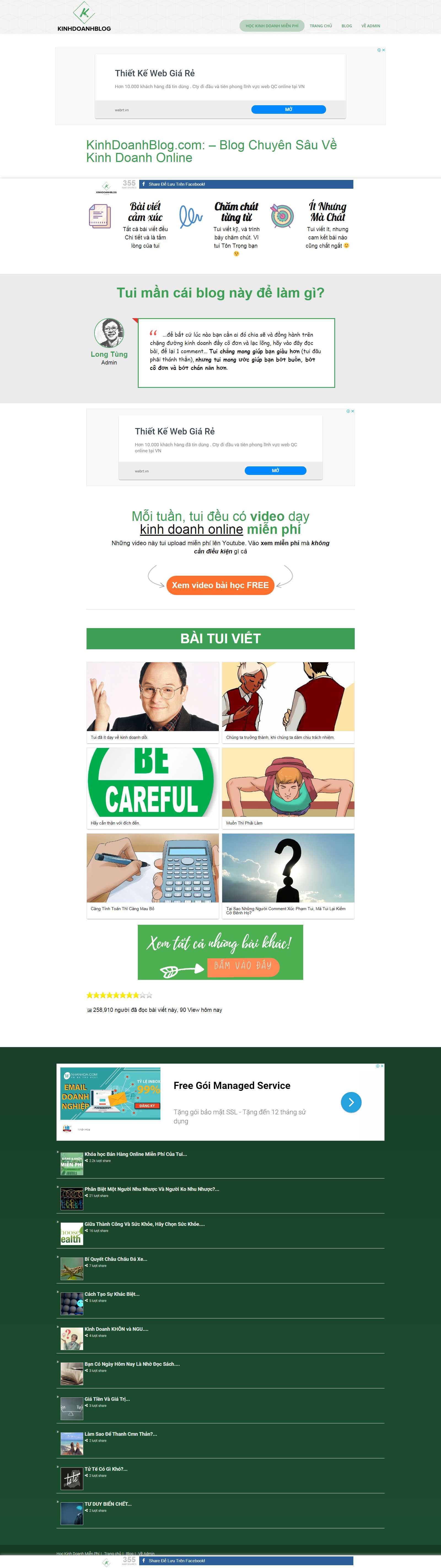 Thiết kế Web quảng ngãi kinhdoanhblog.com