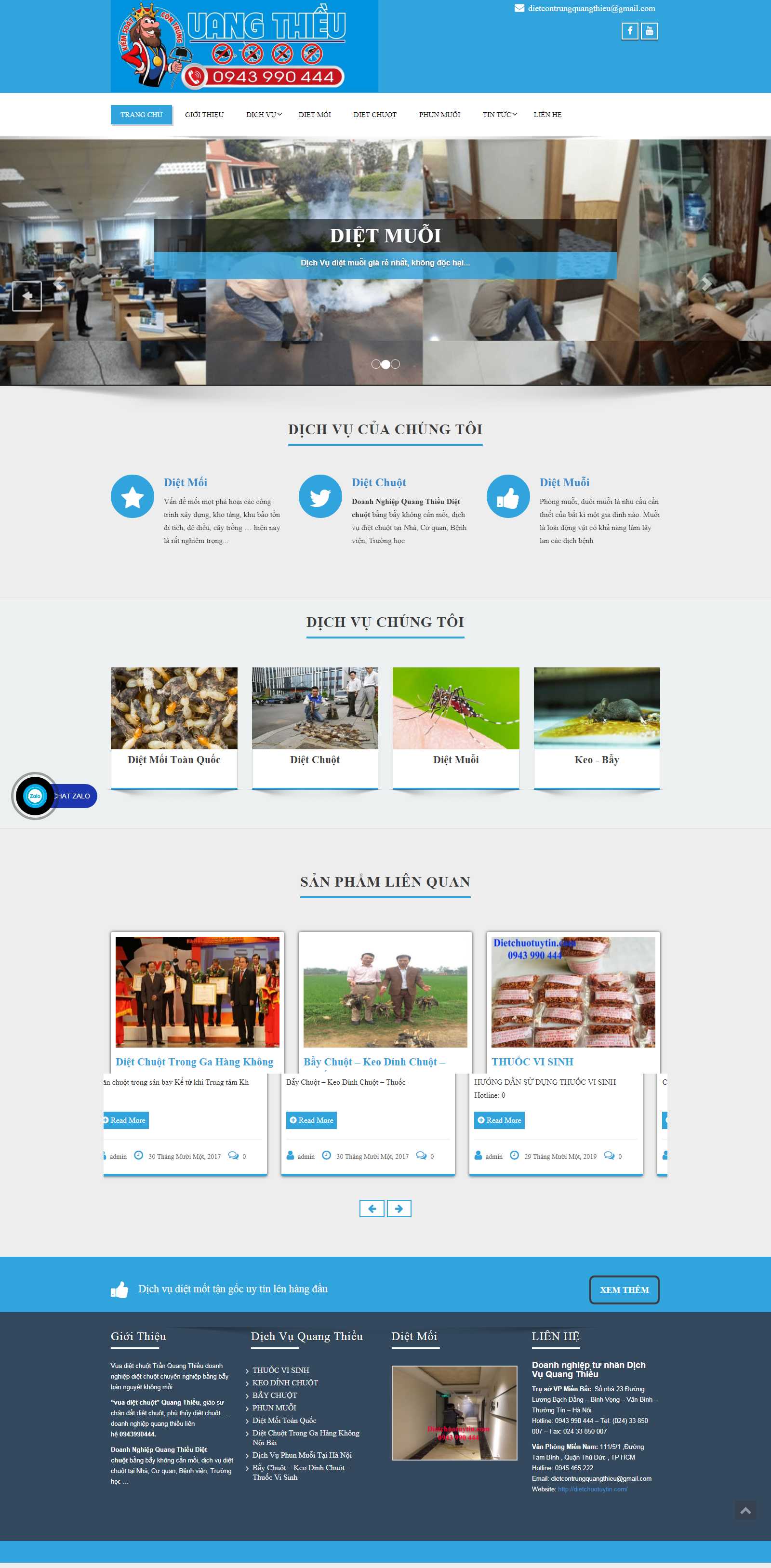 Thiết kế Web quảng trị dietchuotuytin.com