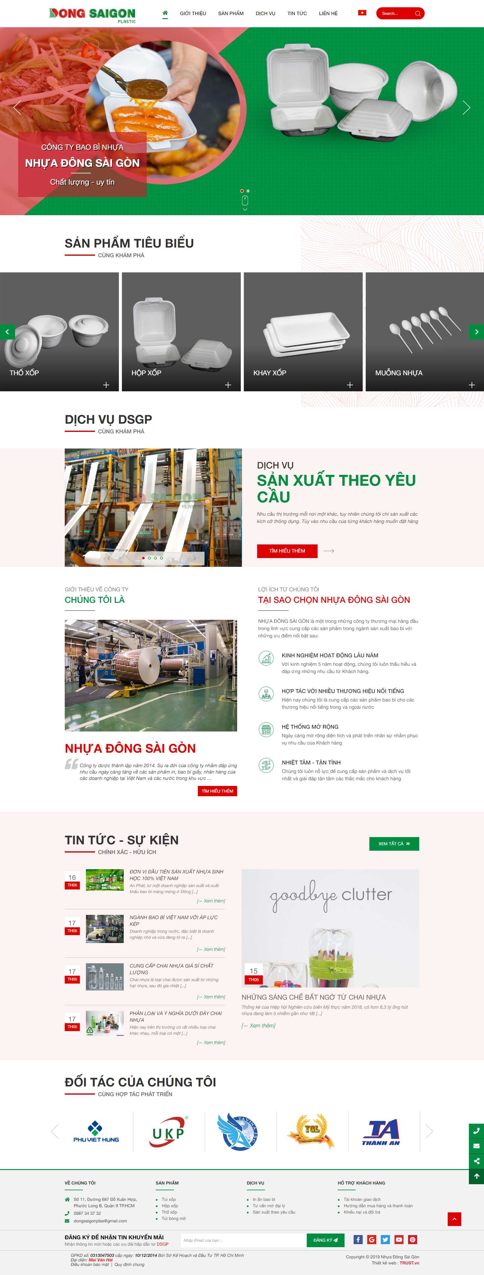 Thiết kế Web thừa thiên huế dongsaigonplas.com