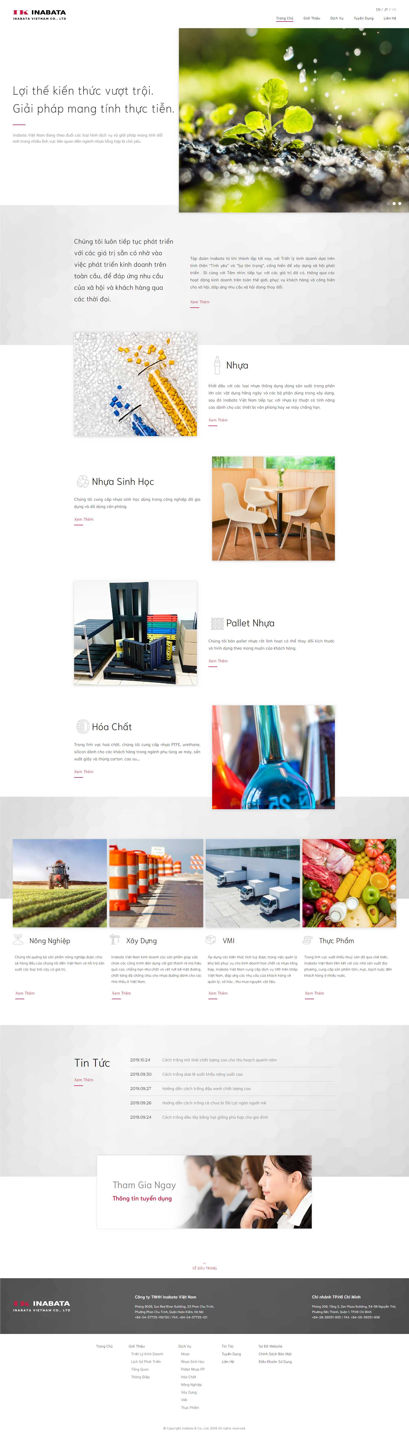 Thiết kế Web tiền giang inabata.vn