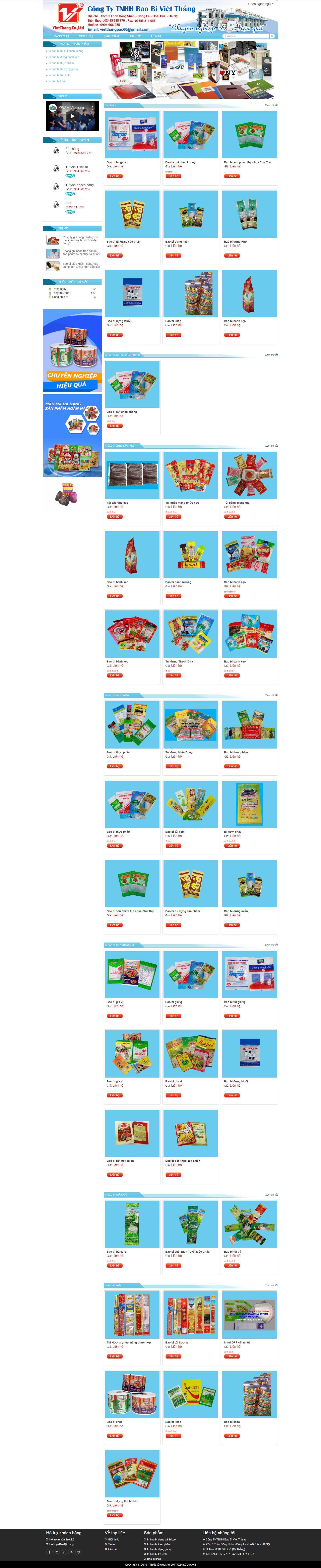 Thiết kế Web tiền giang baobivietthang.com.vn