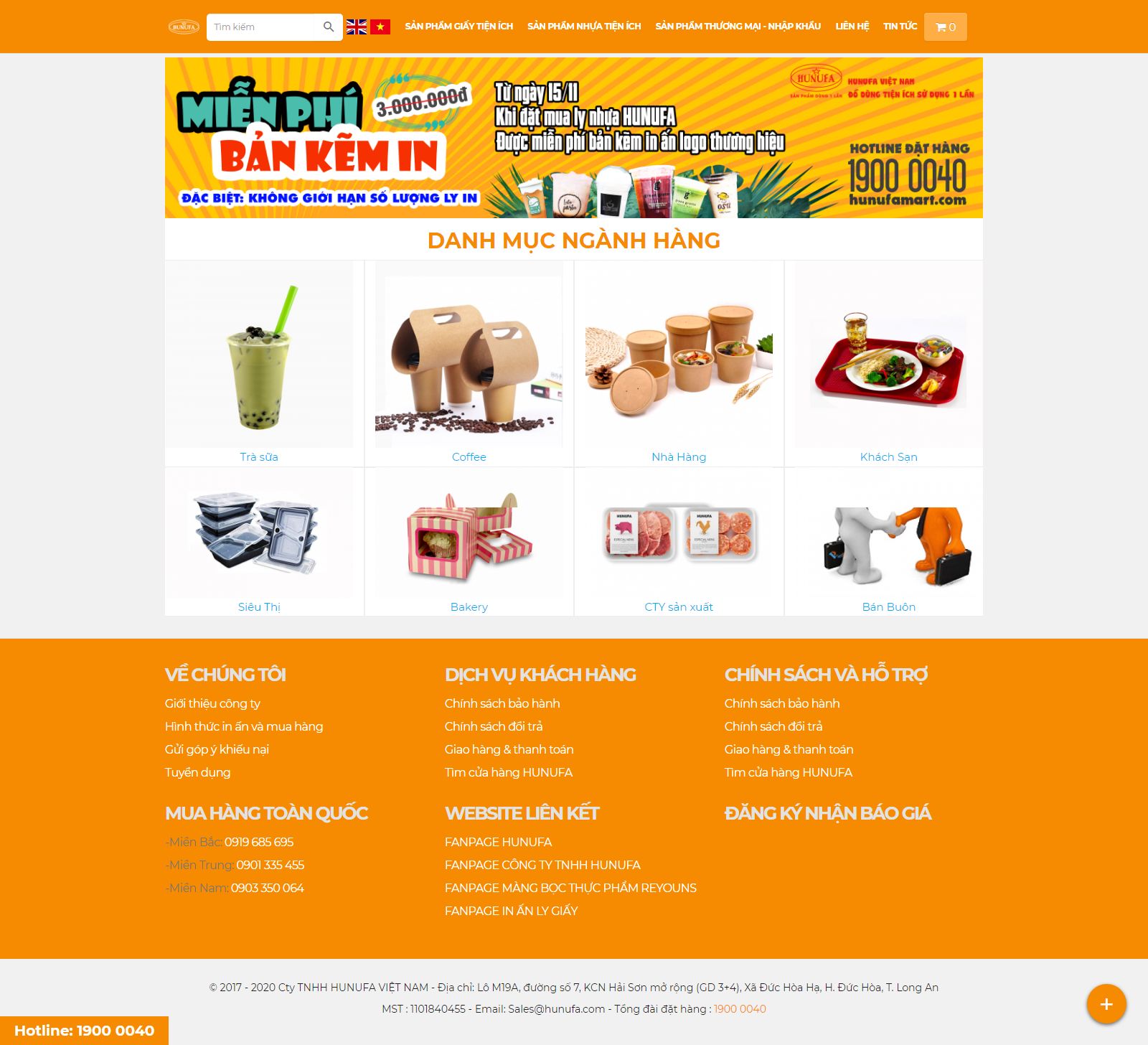 Thiết kế Web tuyên quang hunufamart.com