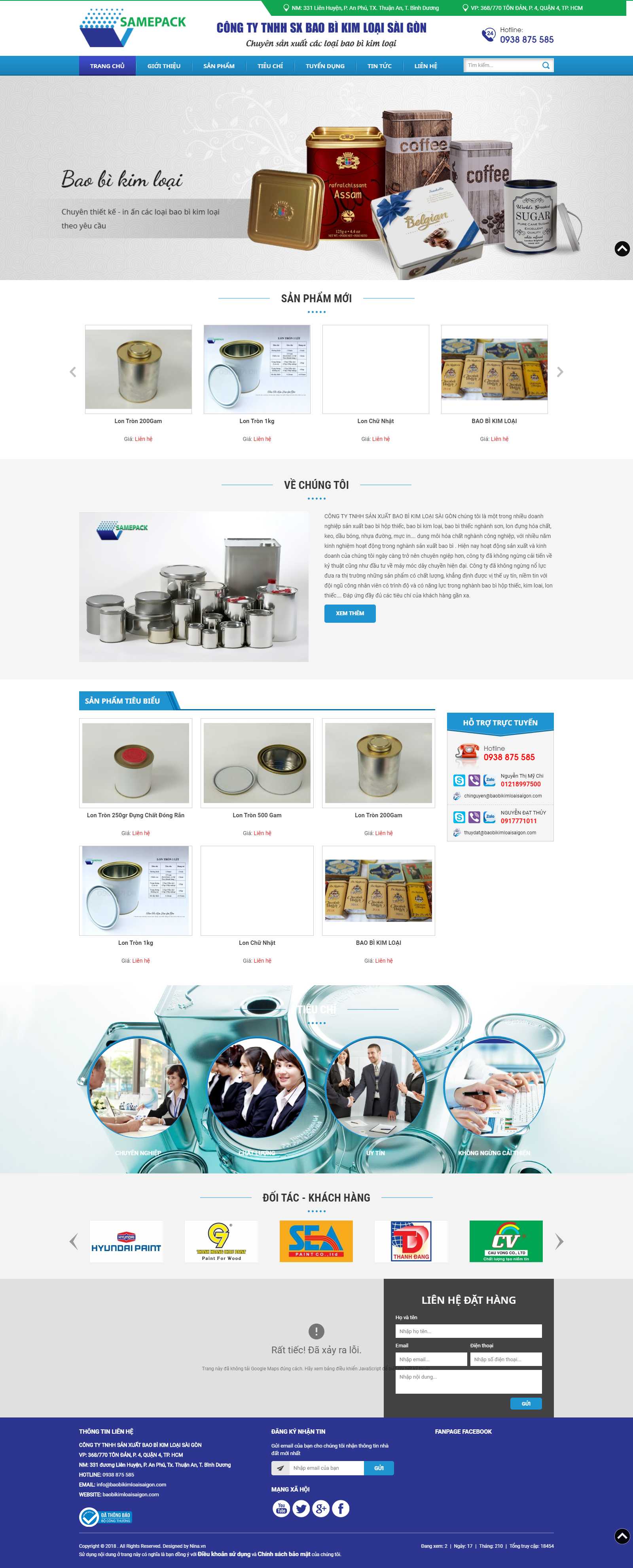 Thiết kế Web vĩnh long baobikimloaisaigon.com