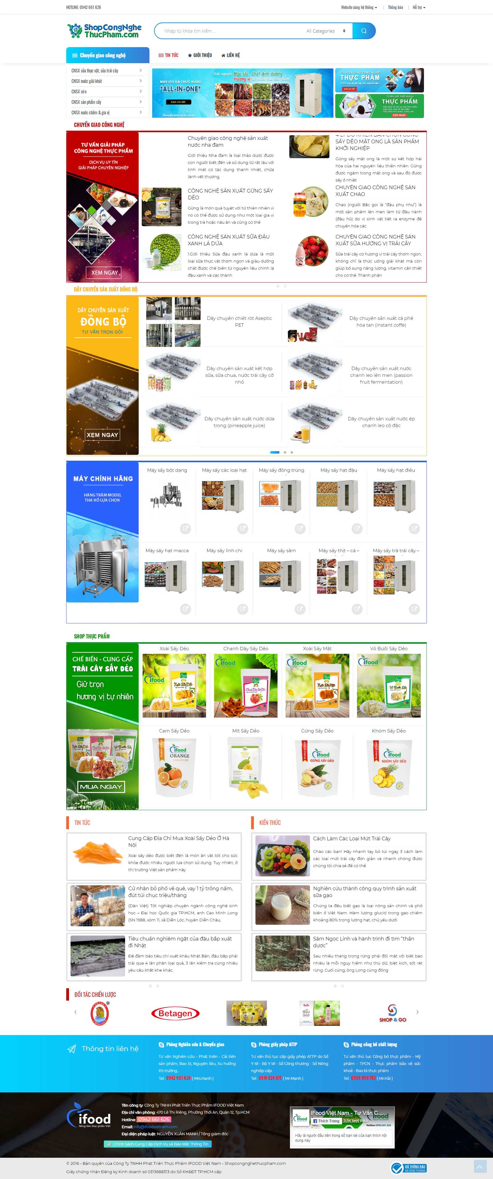 Thiết kế Web vĩnh phúc shopcongnghethucpham.com