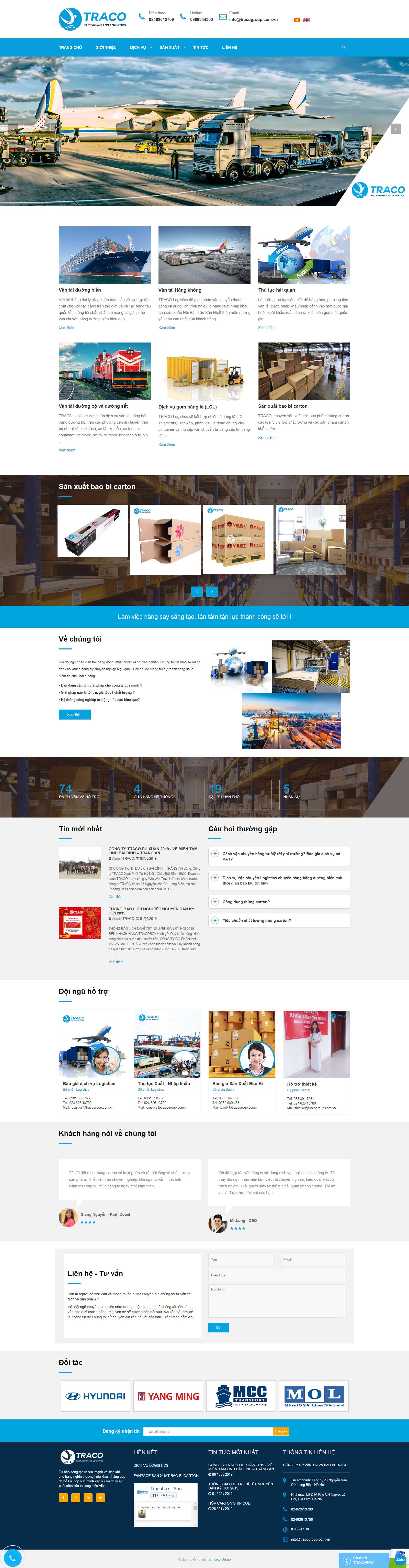Thiết kế Web vĩnh phúc tracogroup.com.vn
