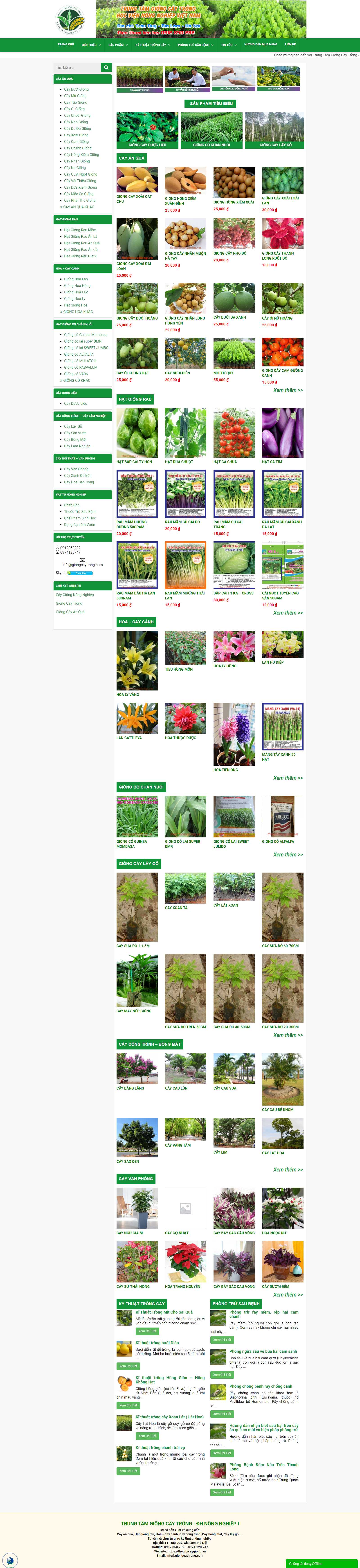 Thiết kế Web quận 1 thegioicaygiong.vn