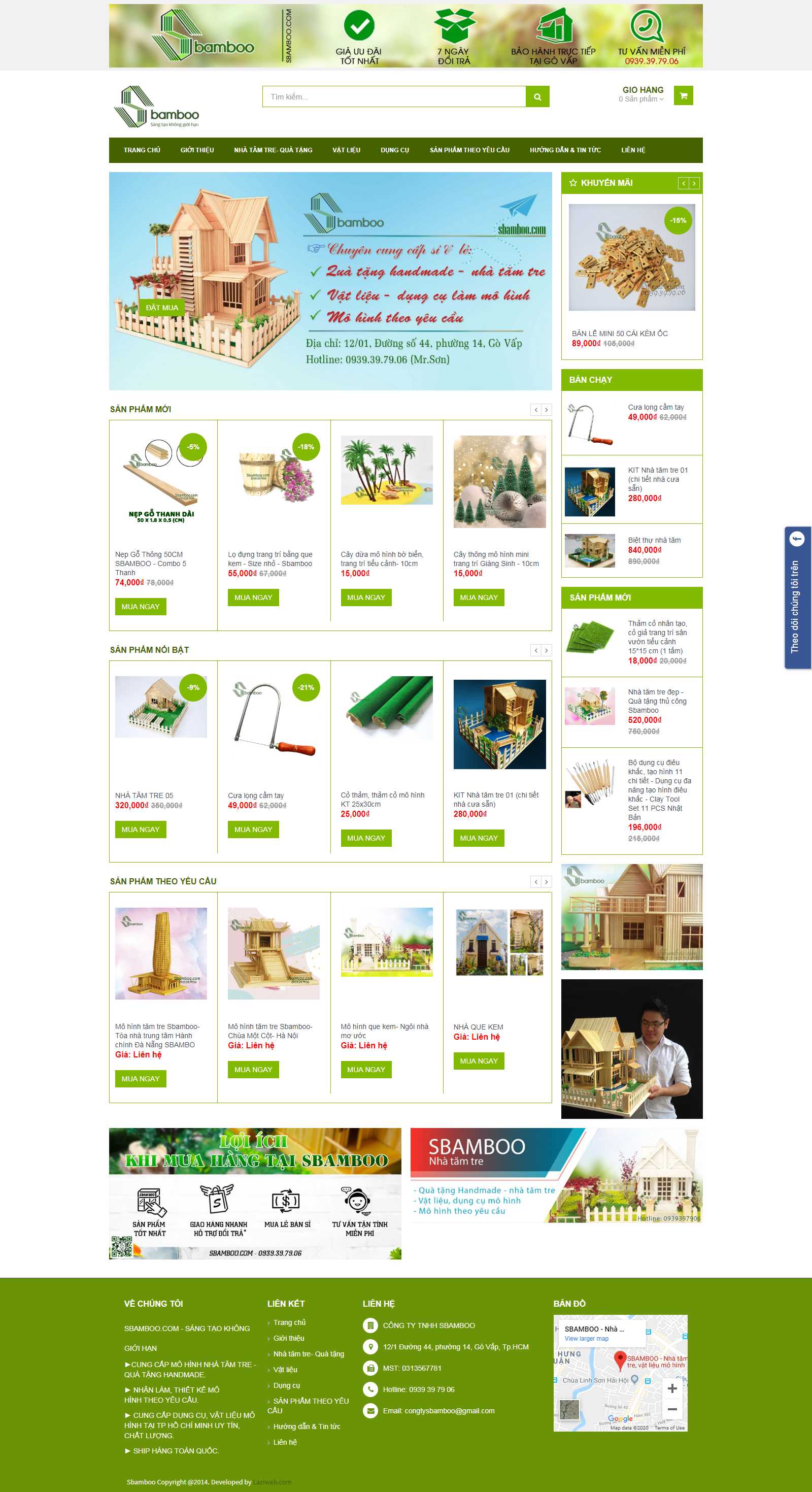 Thiết kế Web quận 3 sbamboo.com