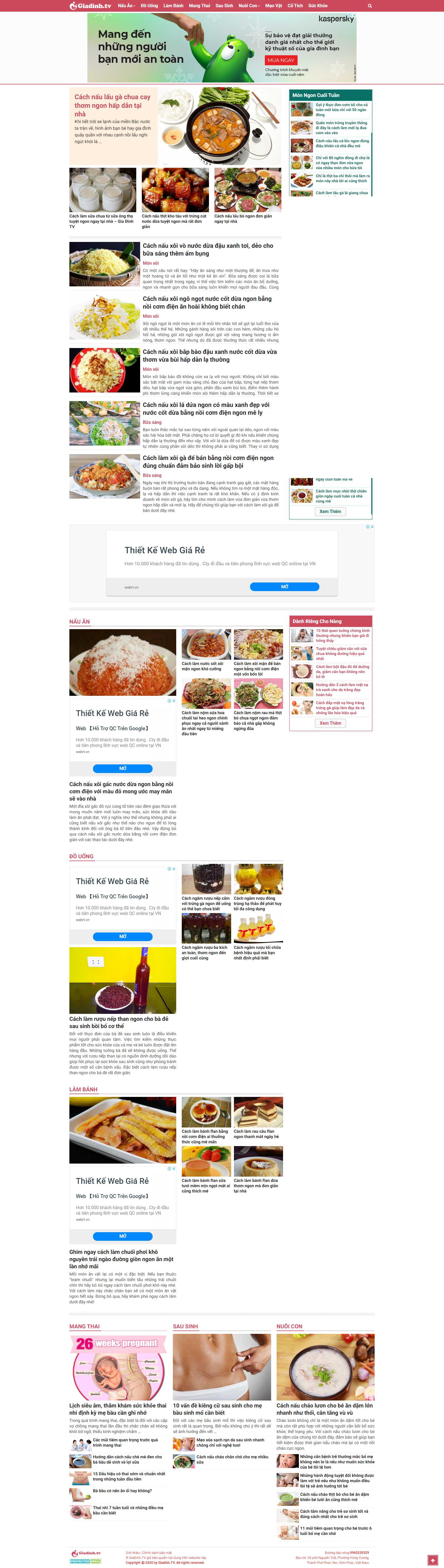 Thiết kế Web quận 6 giadinh.tv