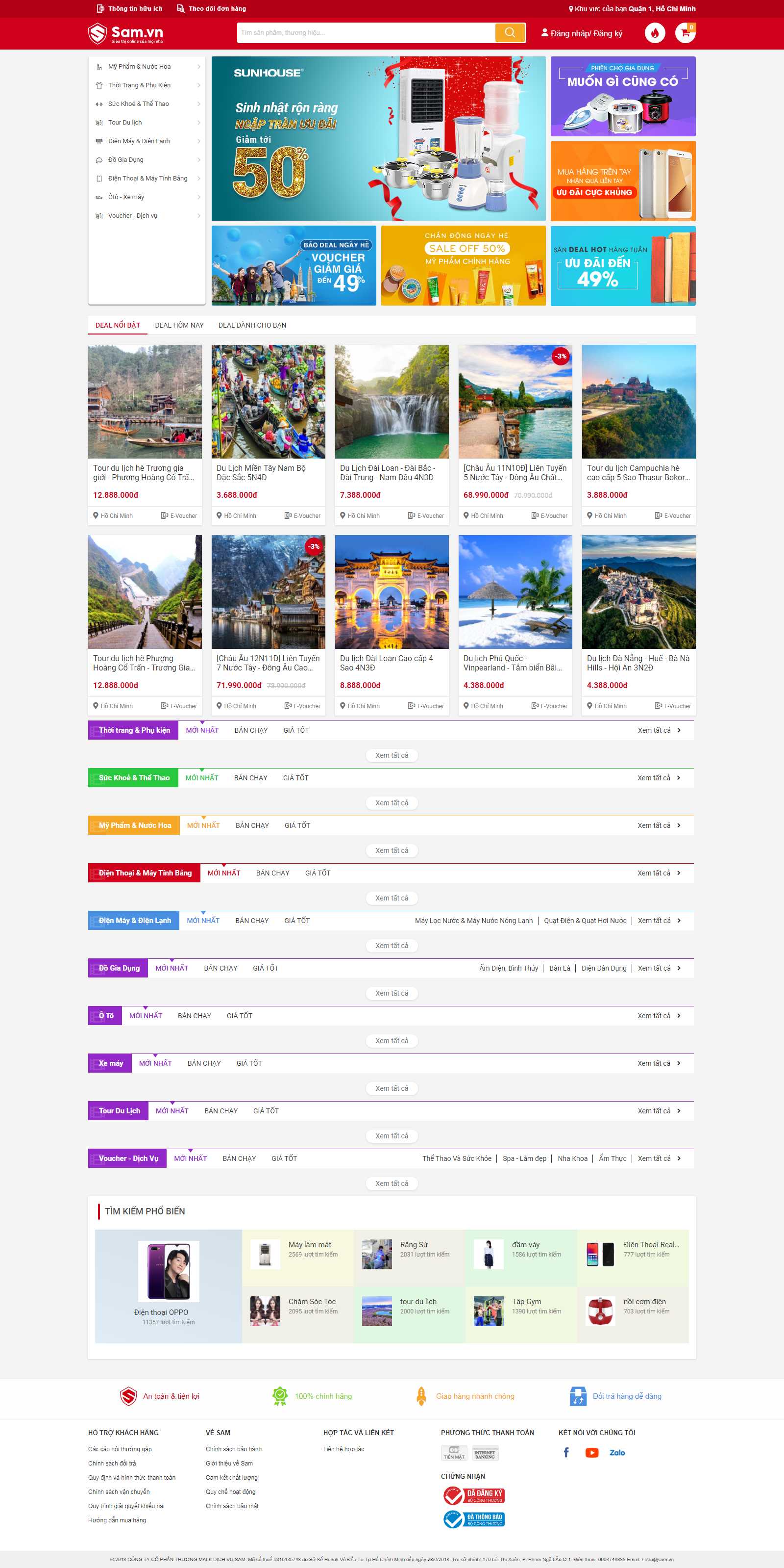 Thiết kế Web quận 8 sam.vn