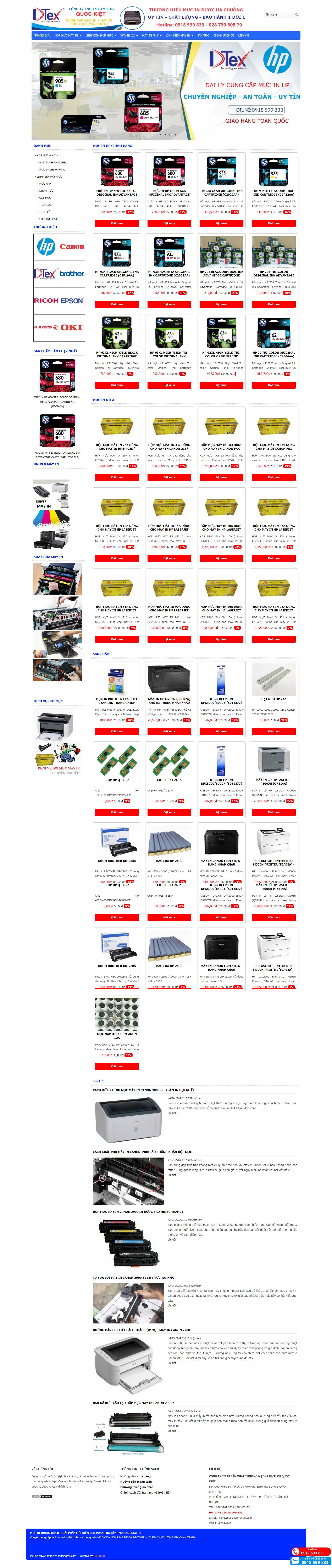 Thiết kế Web quận 11 mucindtex.com