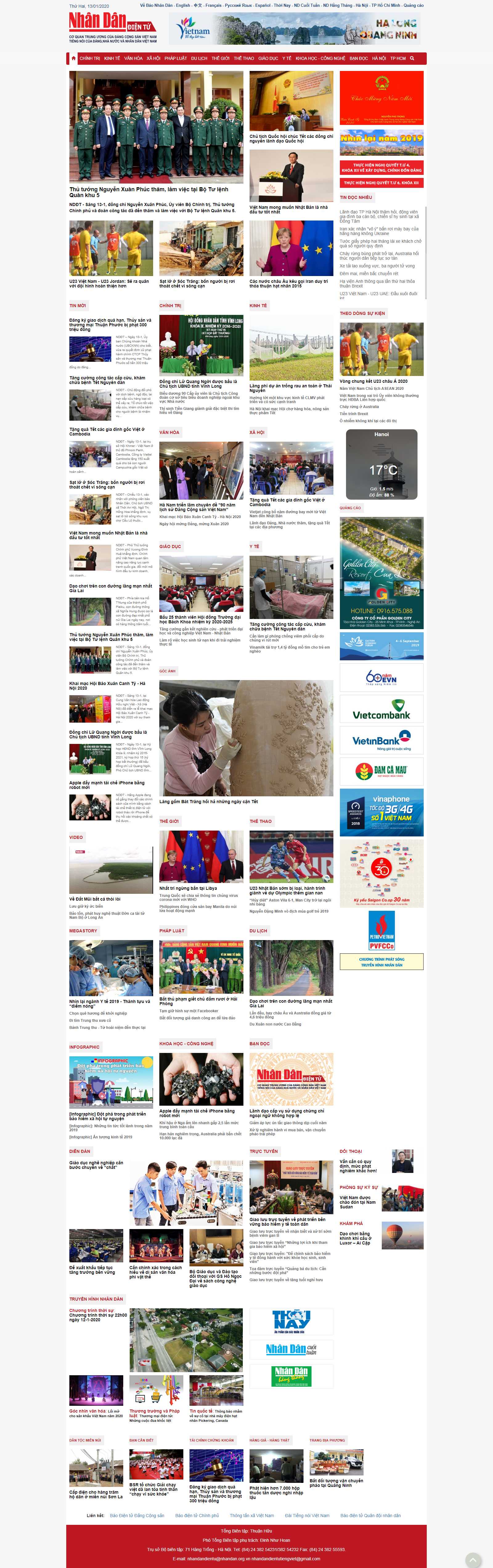 Thiết kế Web quận bình thạnh nhandan.com.vn