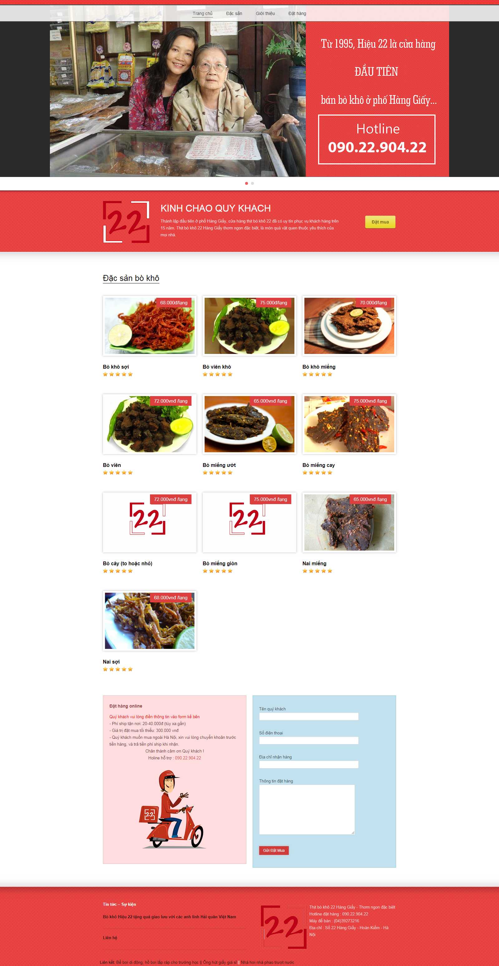 Thiết kế Web quận tân bình 22hanggiay.vn