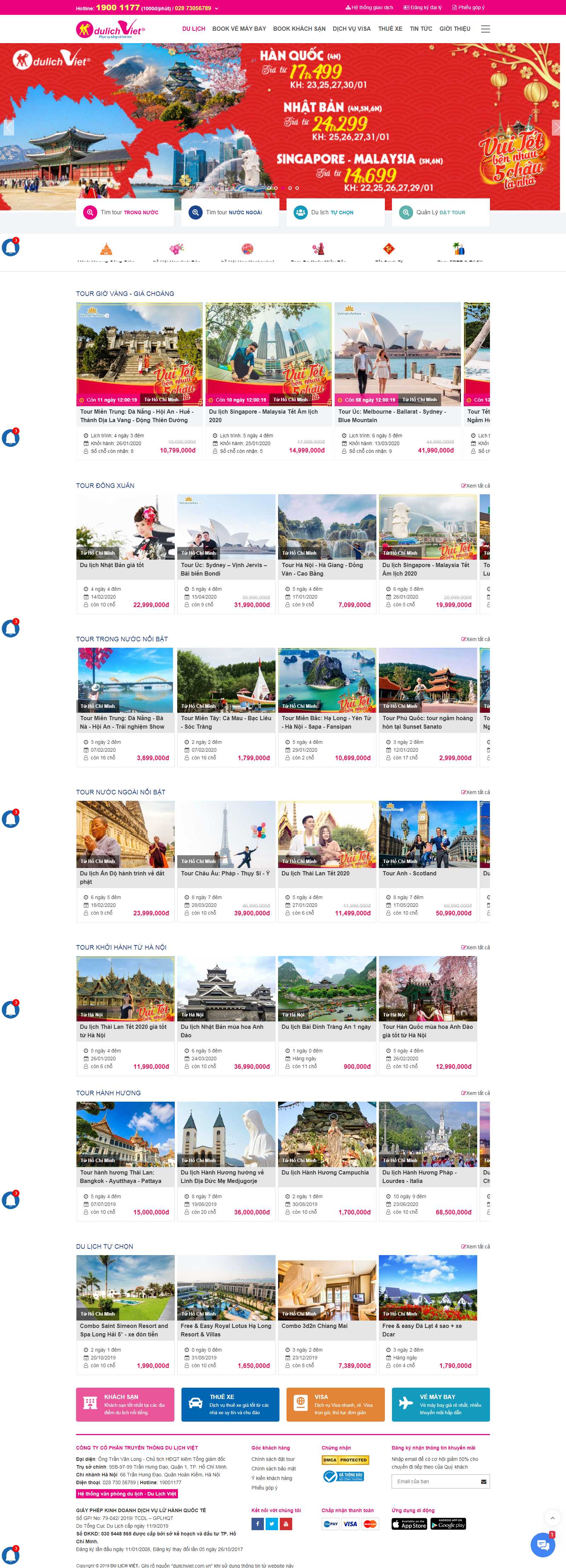 Thiết kế Web huyện bình chánh dulichviet.com.vn