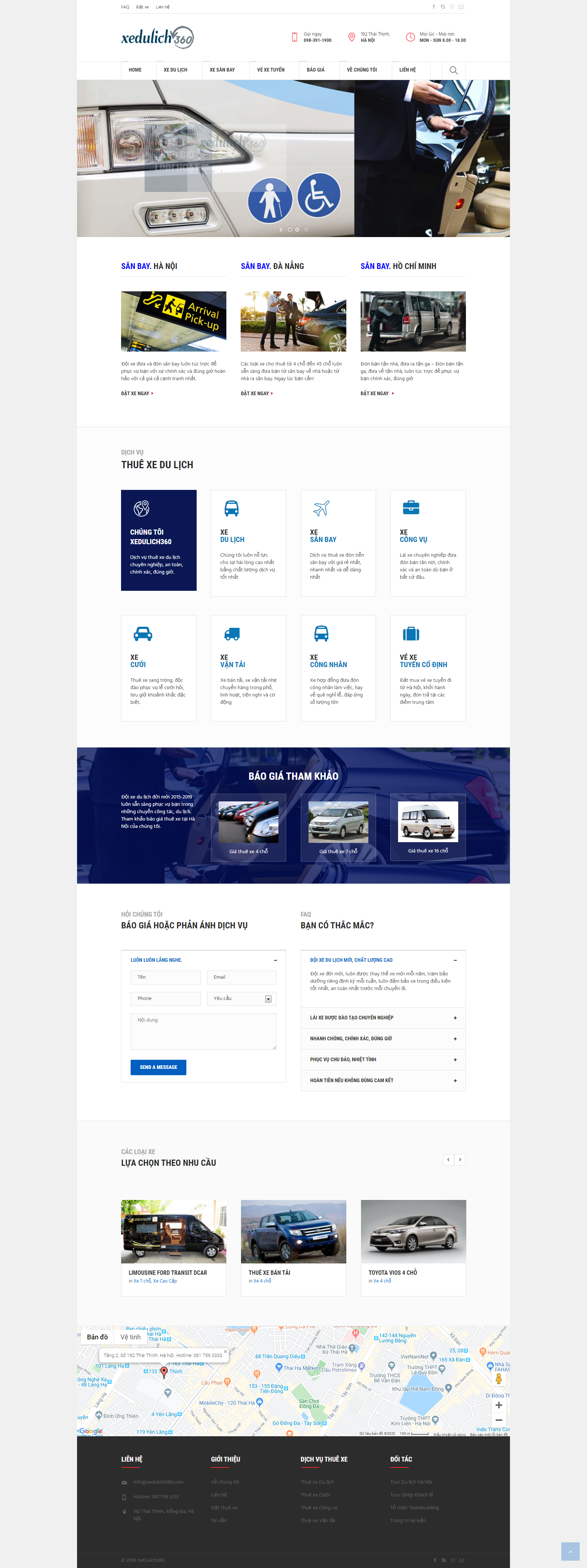 Thiết kế Web huyện củ chi xedulich360.com