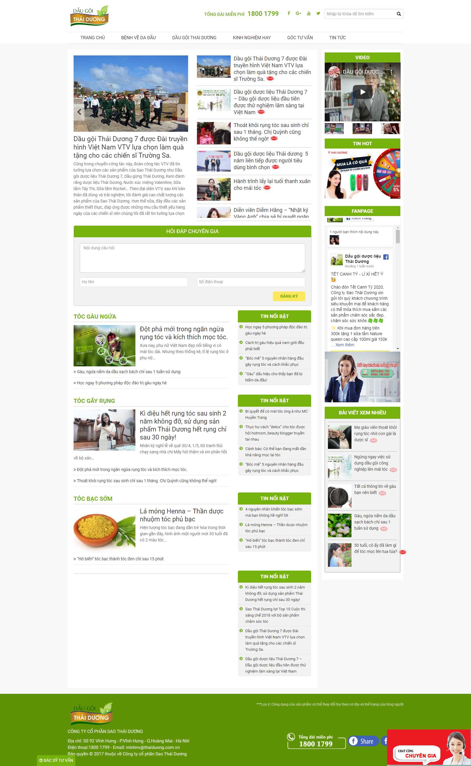 Thiết kế Web dược daugoithaiduong.vn