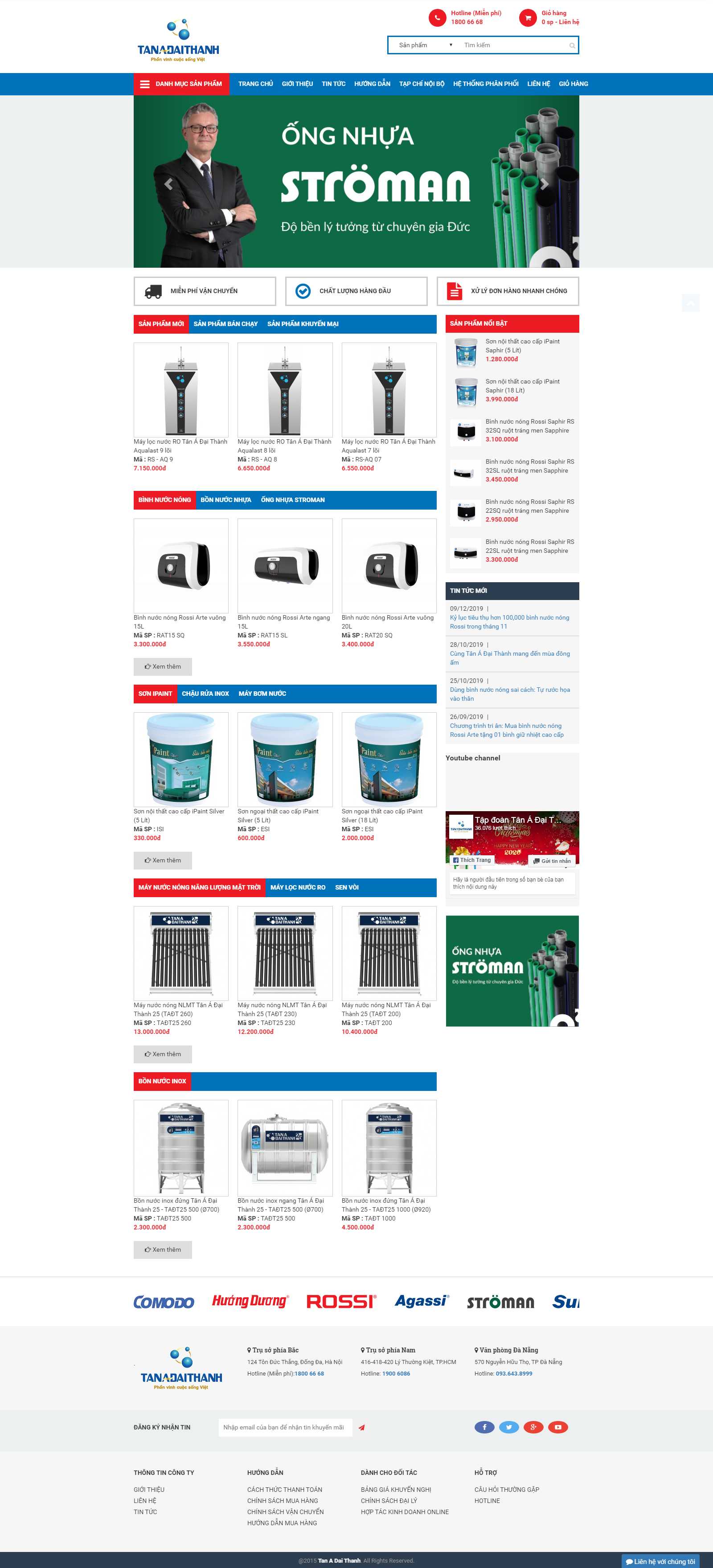 Thiết kế Web sen vòi tanaonline.vn