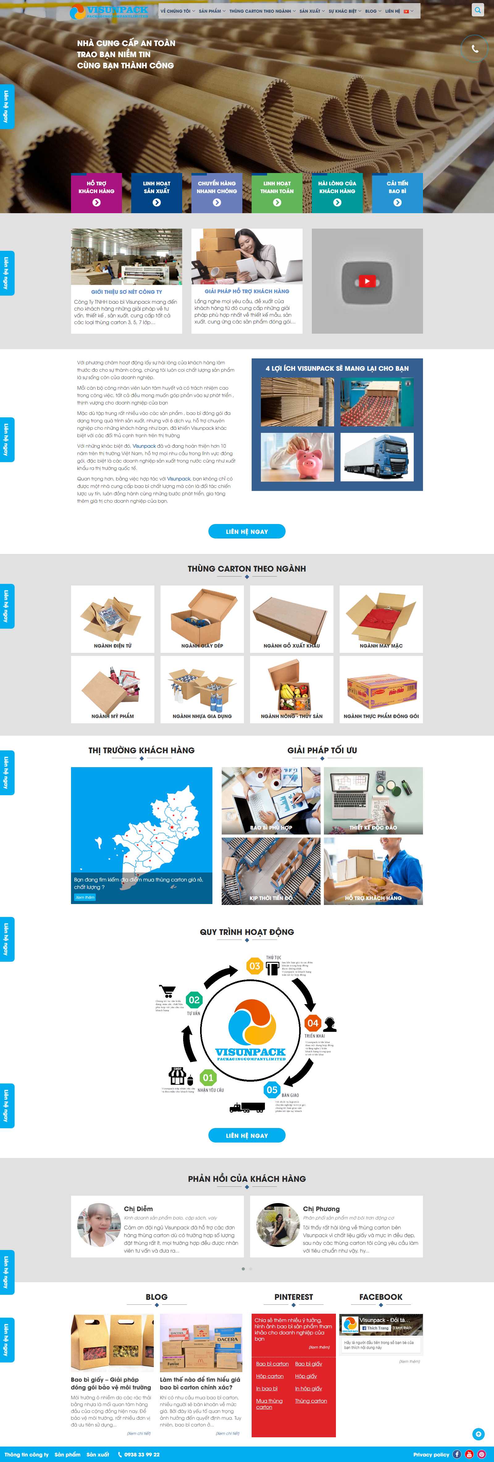 Thiết kế Web nhanh visunpack.com