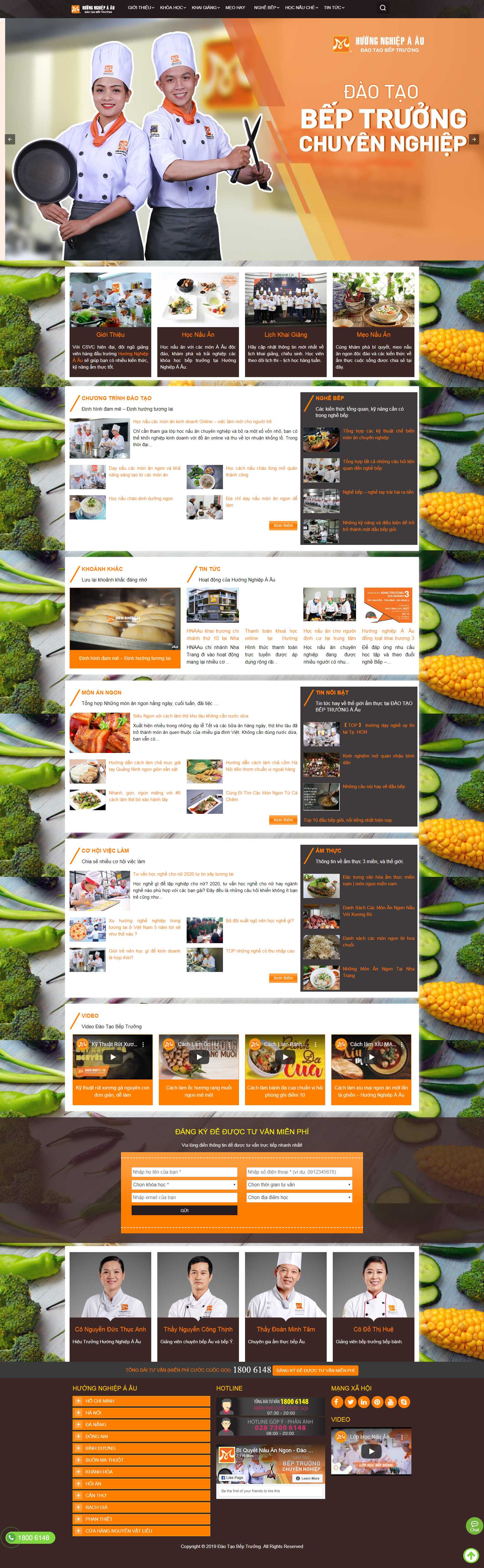 Thiết kế Web số 1 việt nam daotaobeptruong.vn