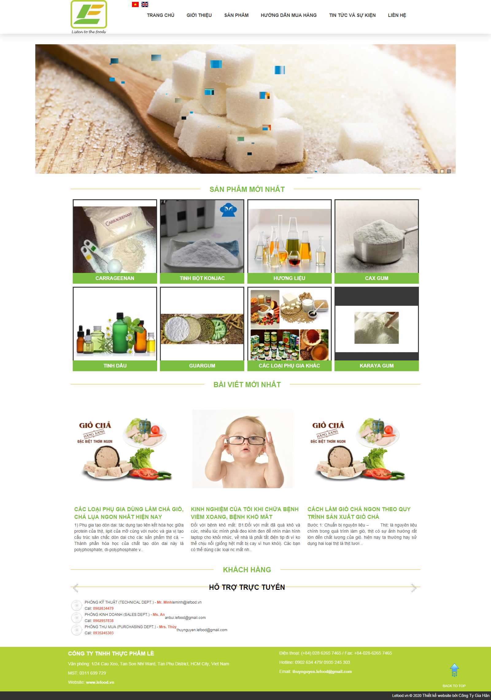 Thiết kế Web số 1 việt nam lefood.vn