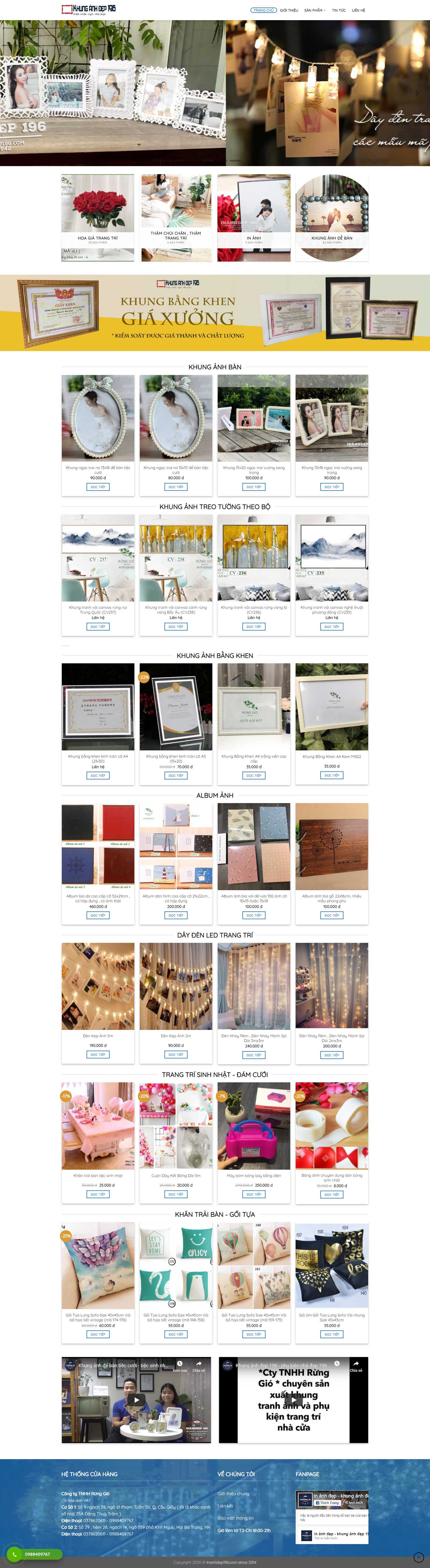 Thiết kế Web 500k inanhdep196.com